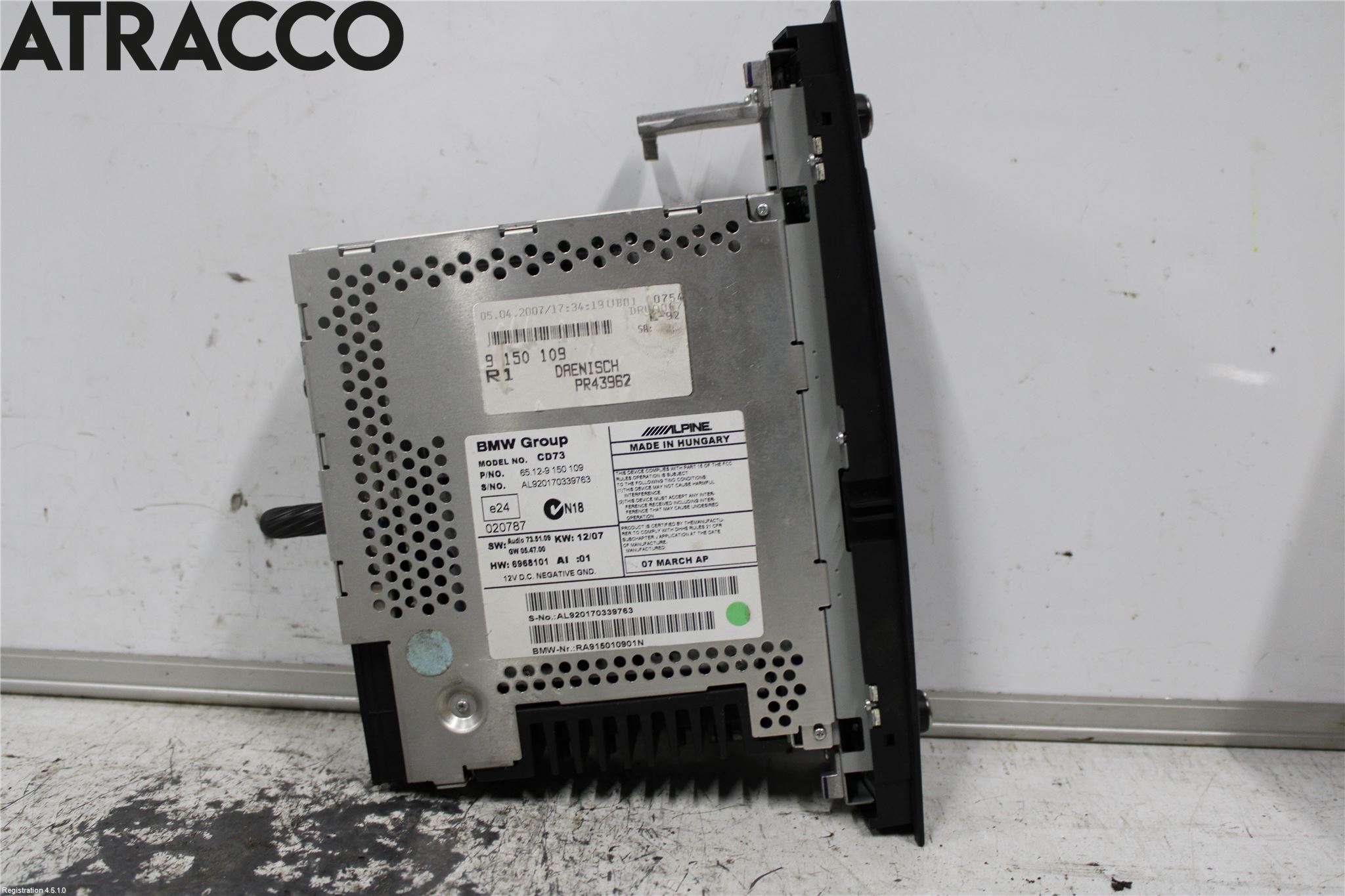 BMW 3 E90/91 SED/TOU 05-12 Stereo Radio