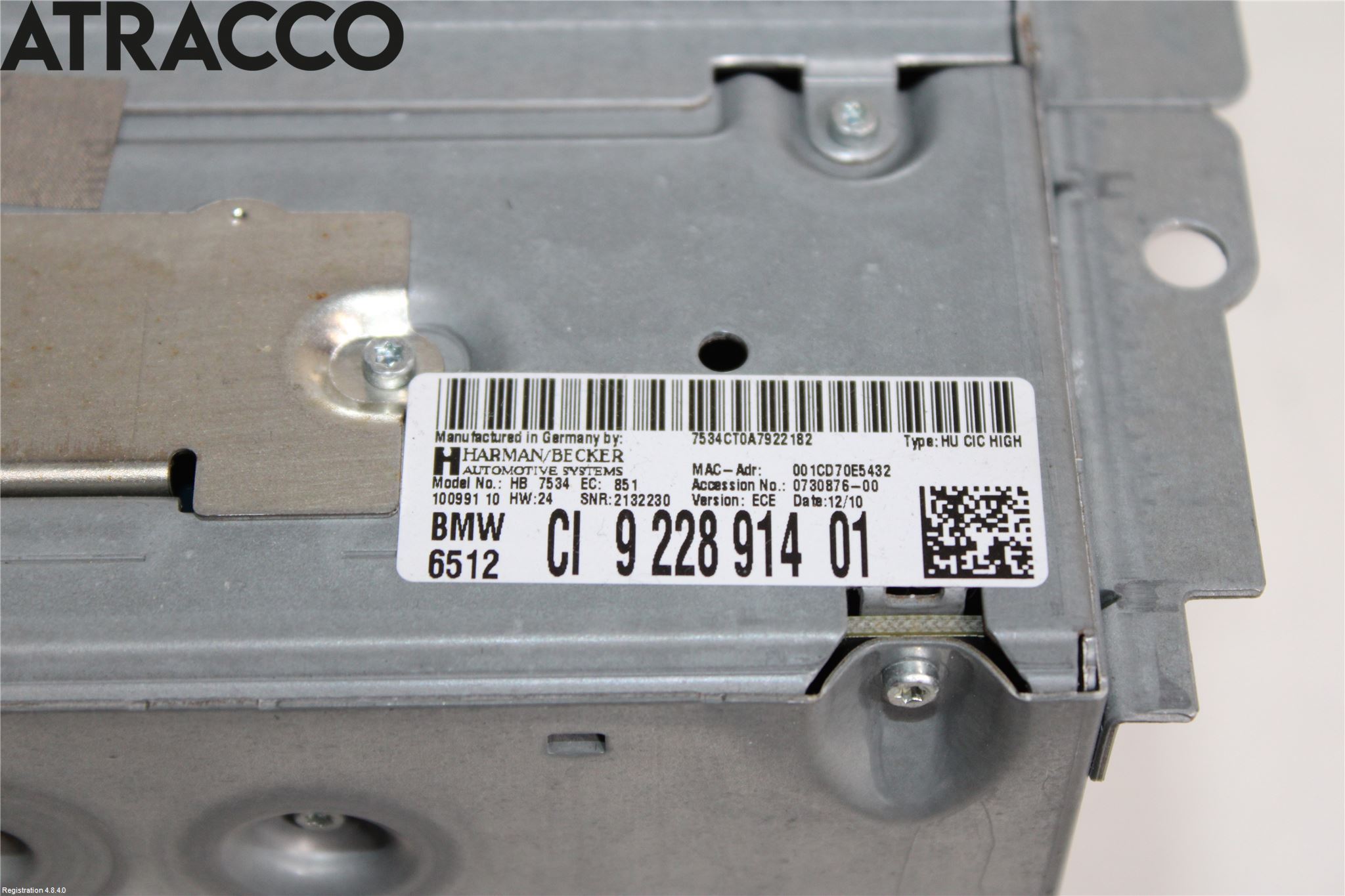 BMW 5 F10/F11/F18 09-17 Stereo Radio