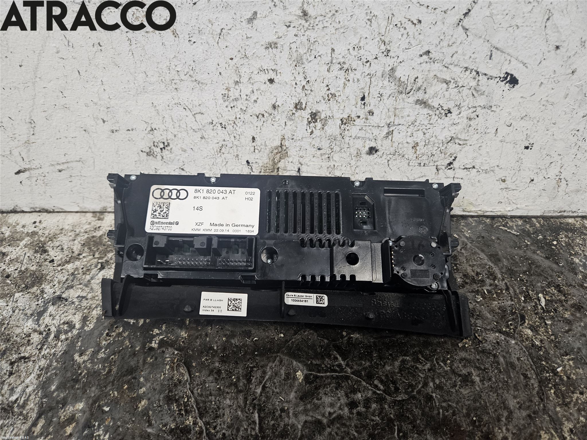 Audi A4 ALLROAD 09-16 Varme Ac Betjening-Display