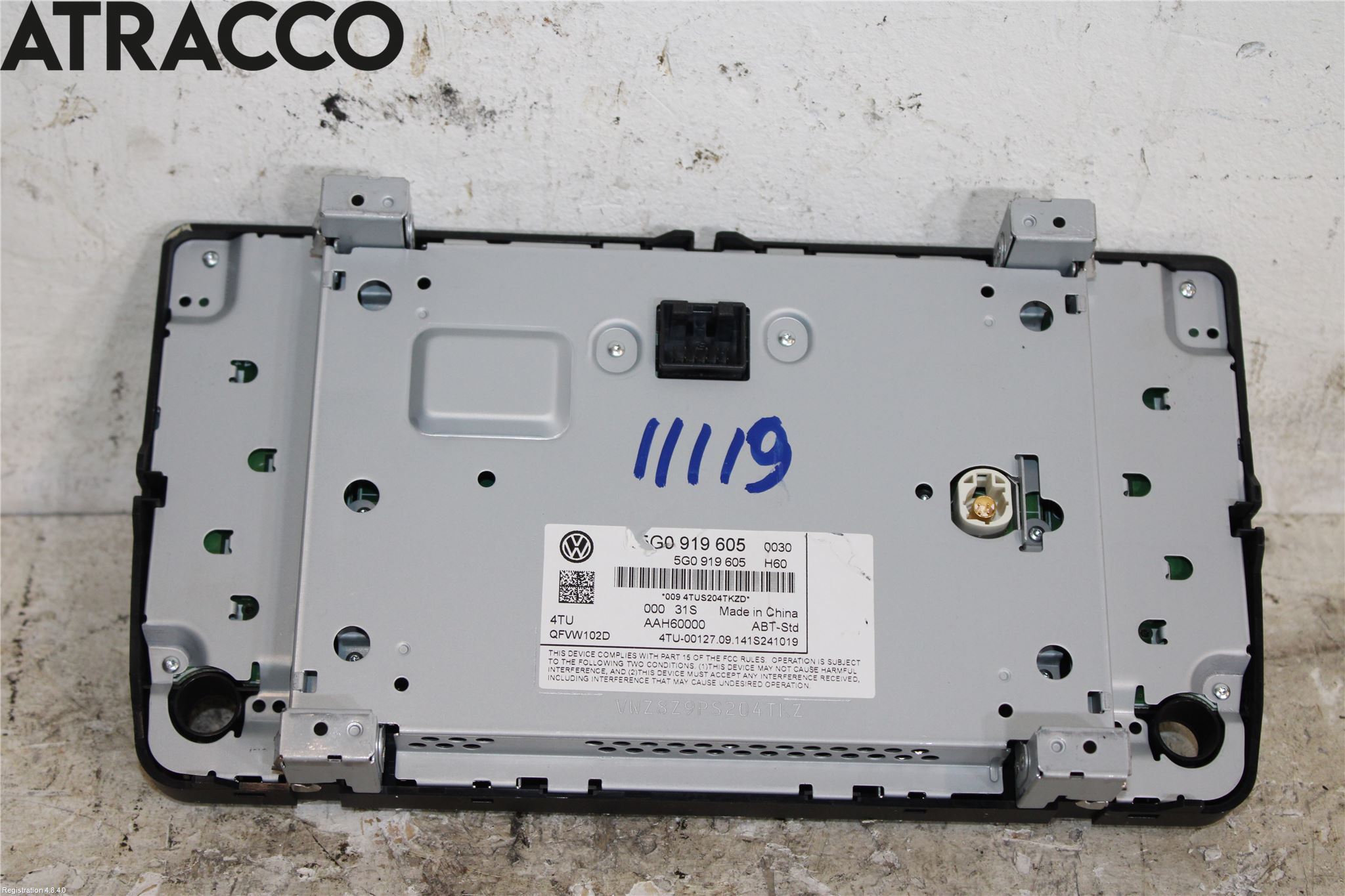 Volkswagen VW GOLF / E-GOLF VII 13-20 Multifunktionsdisplay