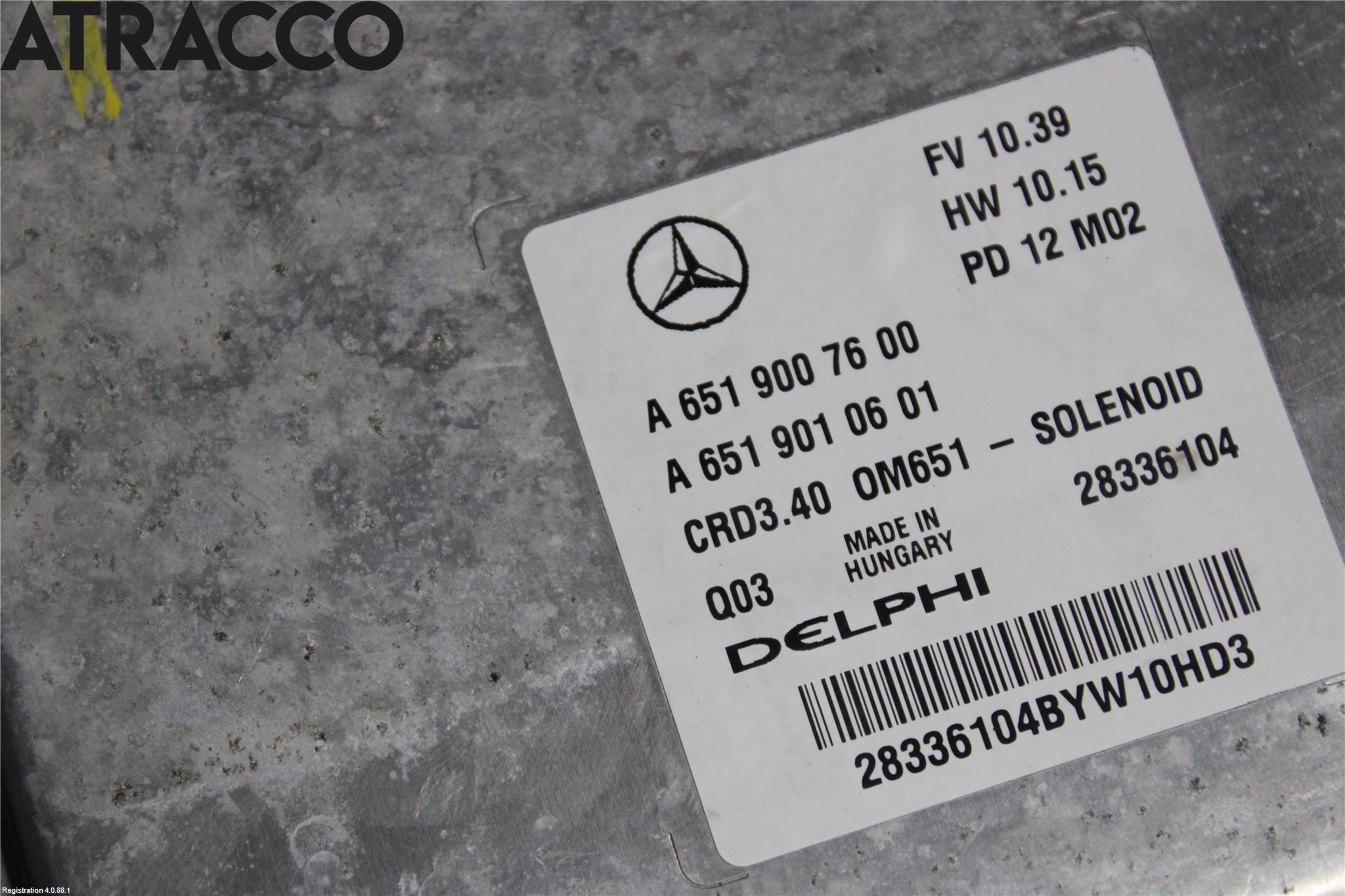 Mercedes-Benz MB B-KLASS (W246/W242) 12-19 Styreenhet Innsprøytning