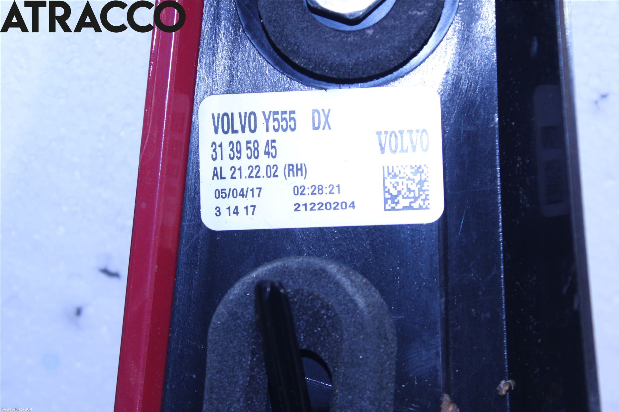 Volvo V40 12-19 Baklykt Høyre