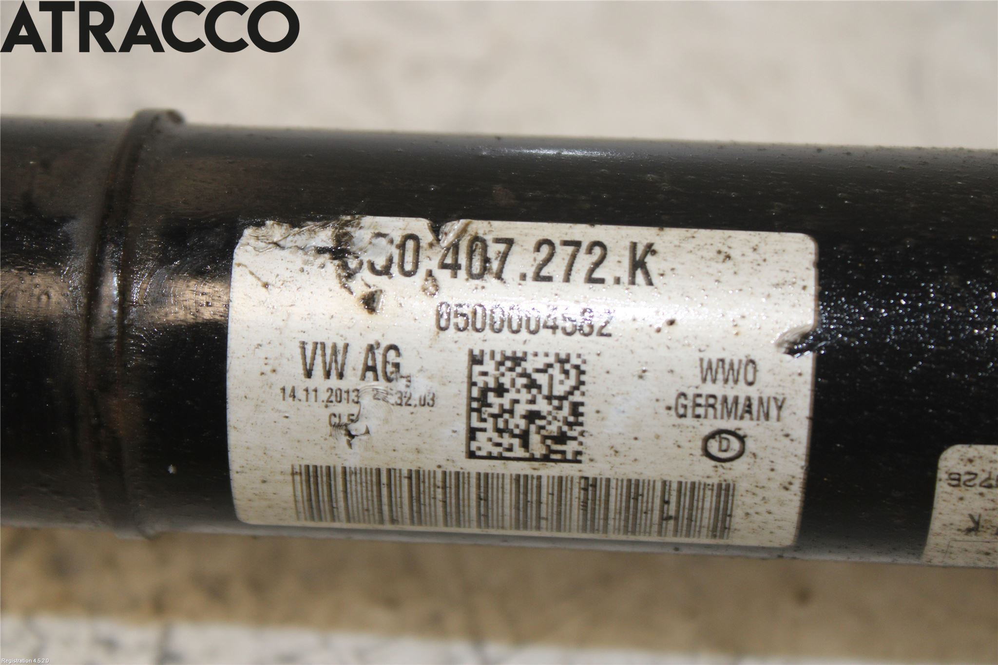 Volkswagen VW GOLF / E-GOLF VII 13-20 Drivaksel Foran Kompl Høyre