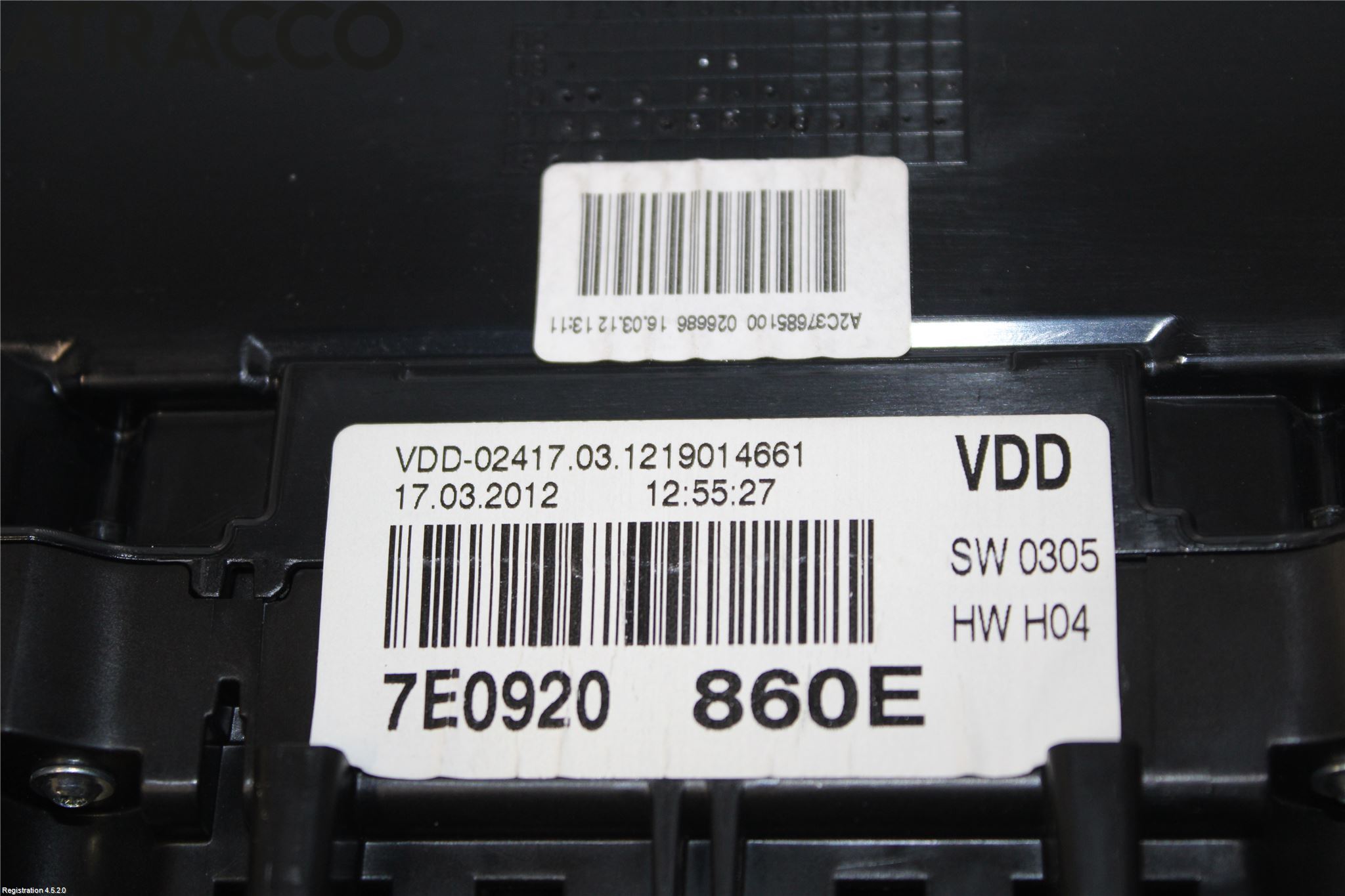 Volkswagen VW TRANSP/CARAVELLE (T5) 04-15 Instr Kombinert
