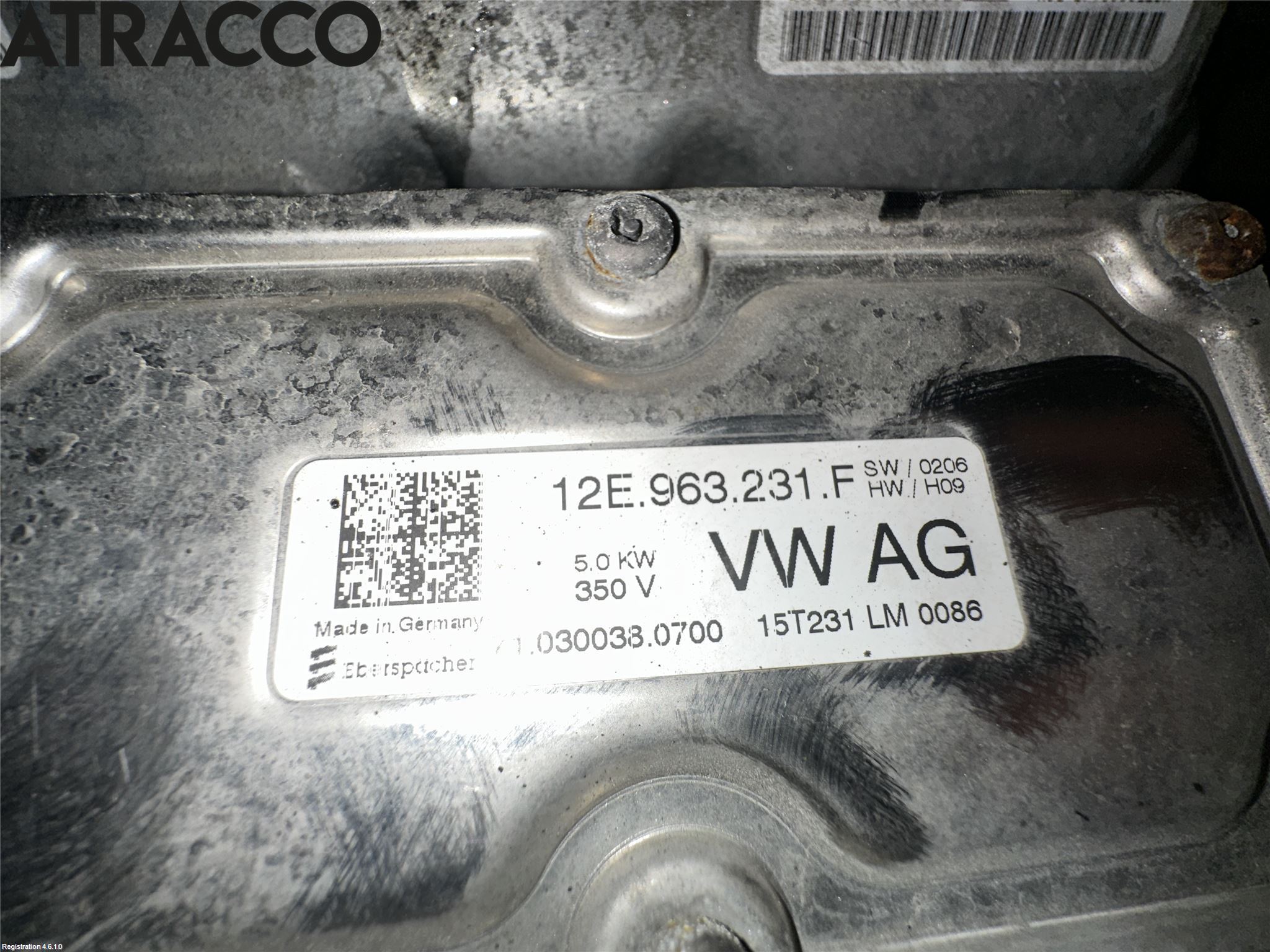 Volkswagen VW GOLF / E-GOLF VII 13-20 Motorvarmer Elektrisk