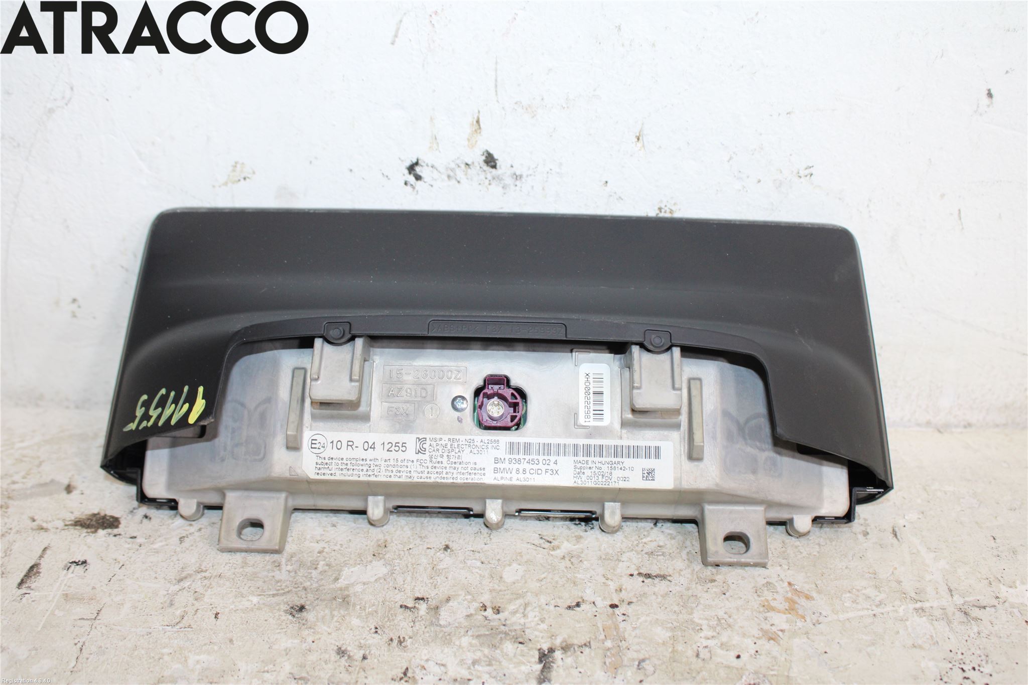 BMW 3 F30/F31/F80 12-19 Multifunktionsdisplay