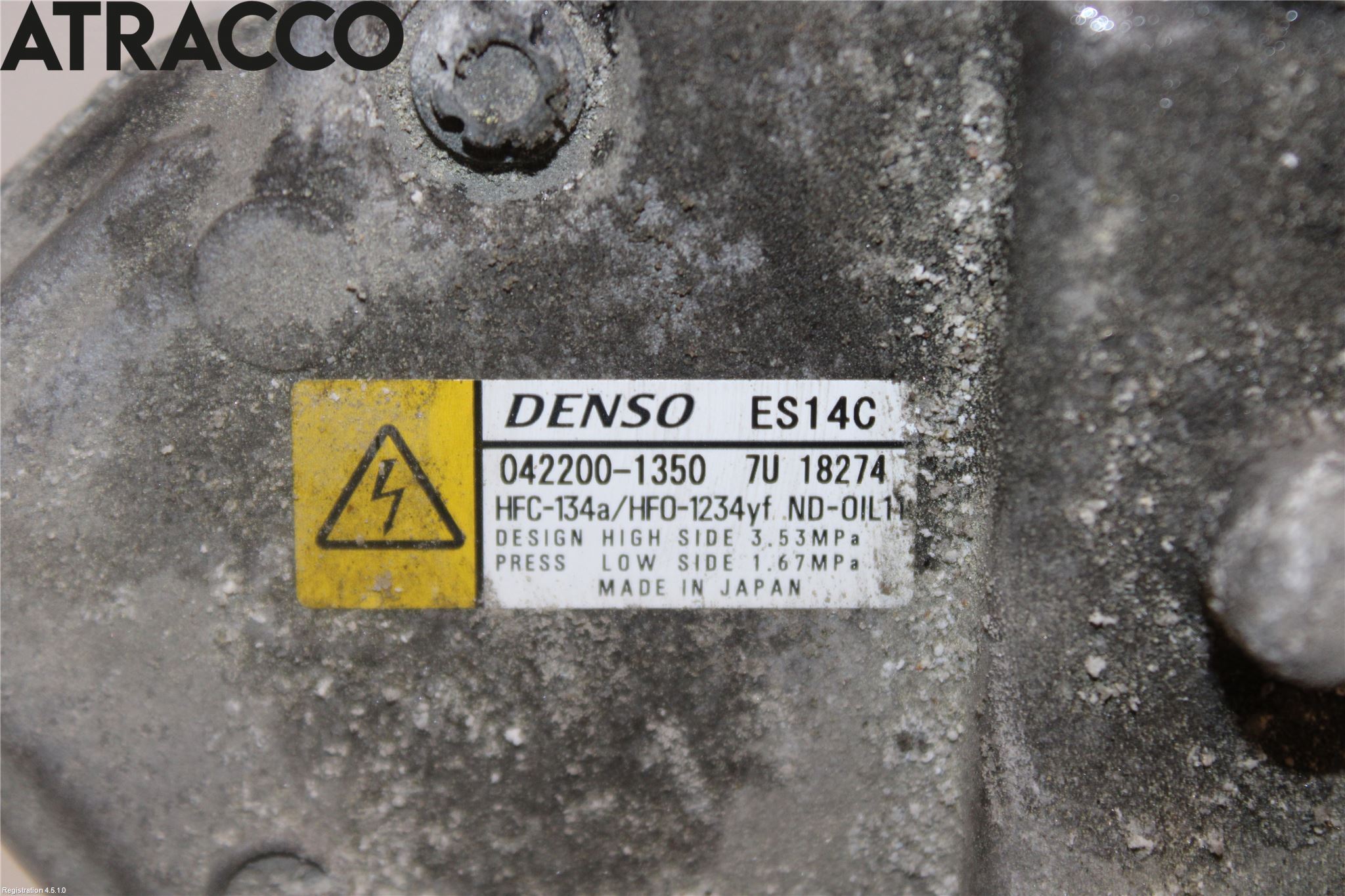 Toyota YARIS XP130 15-20 Varme Ac Kompressor