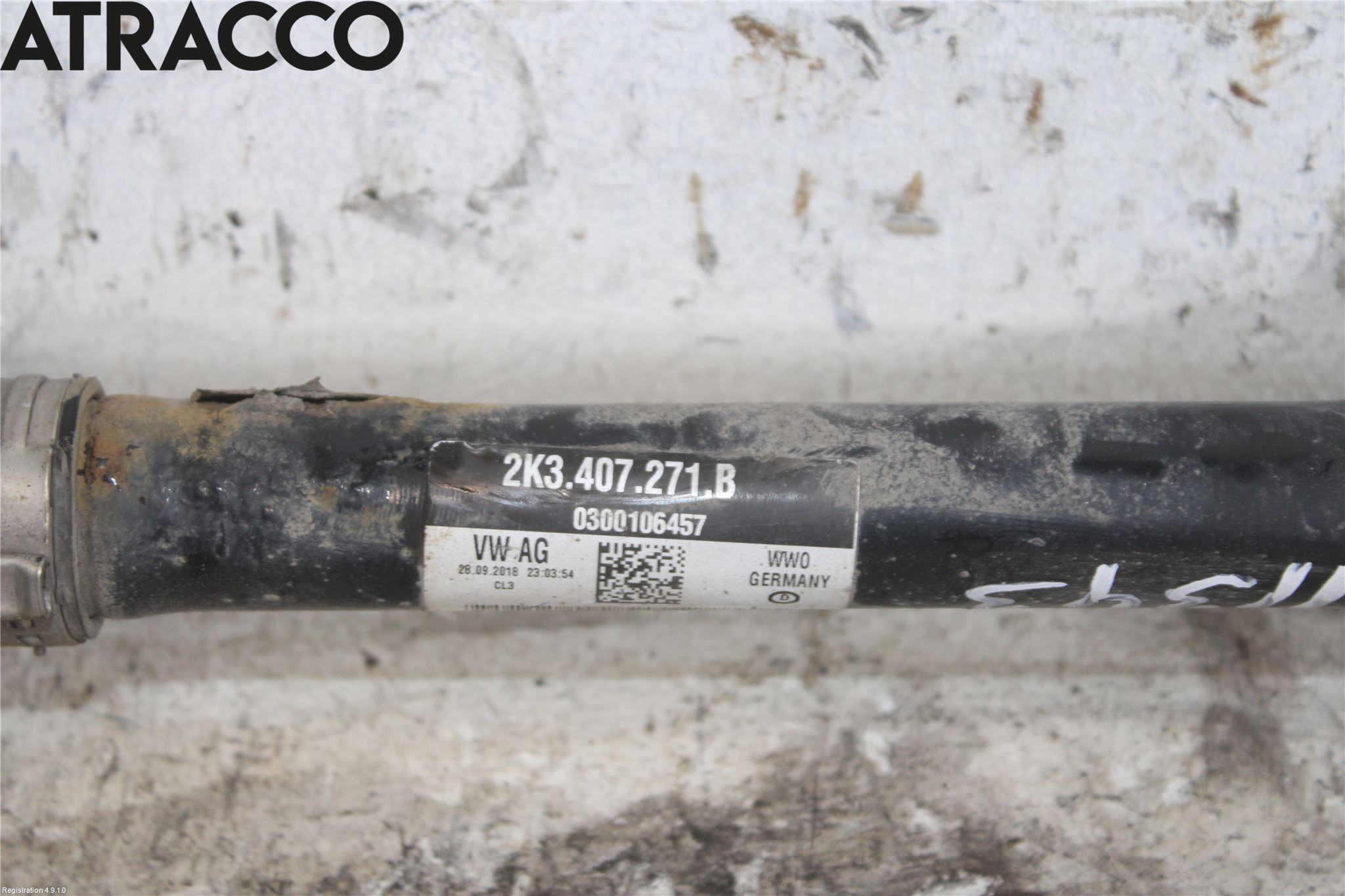 Volkswagen VW CADDY 16-20 Drivaksel Foran Kompl Venstre