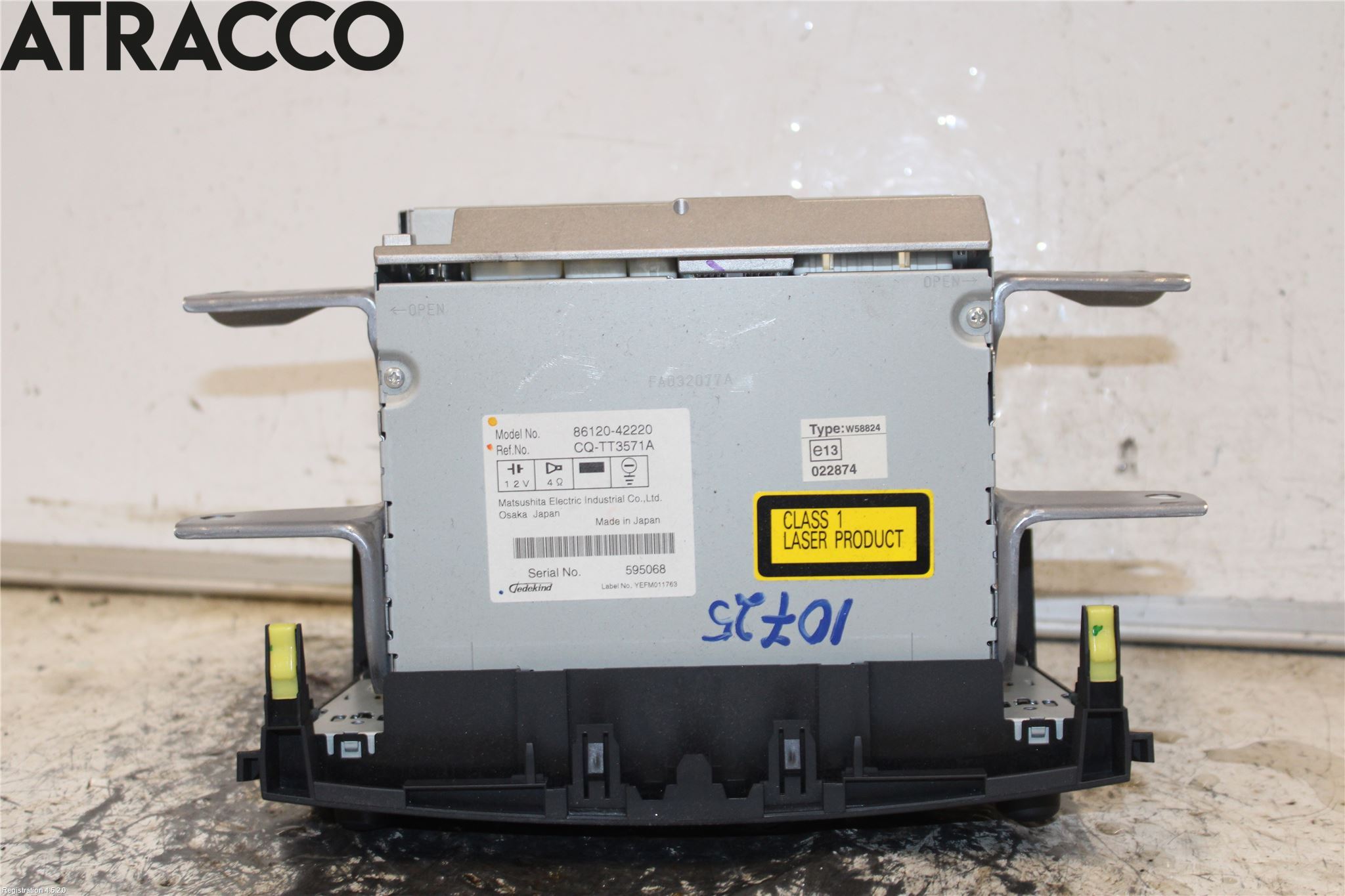 Toyota RAV 4 06-12 Stereo Radio Med Cd