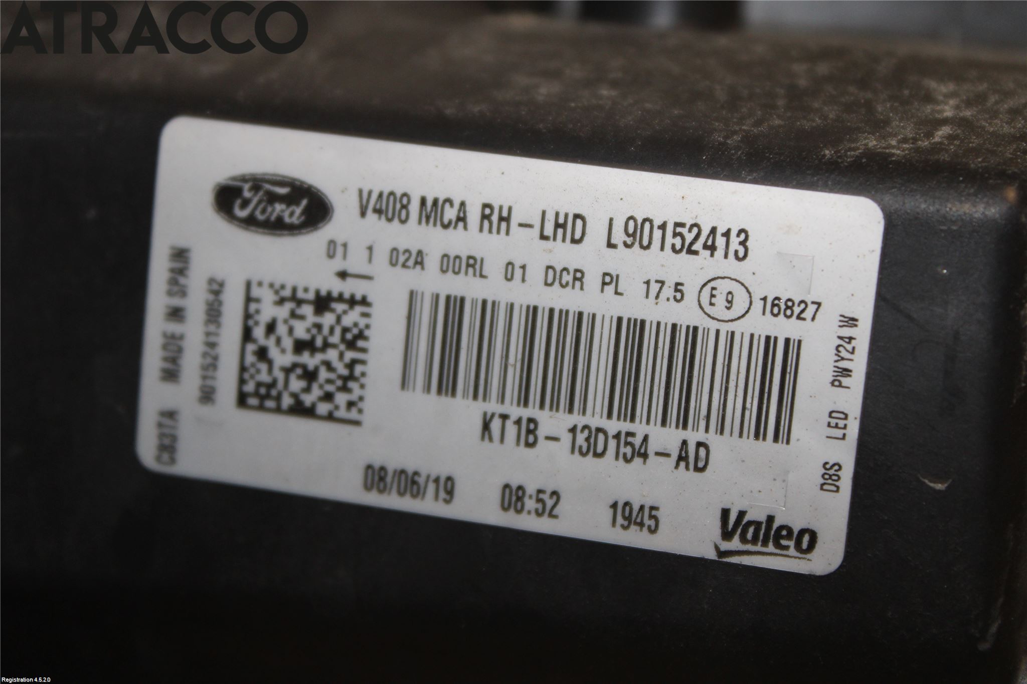 Ford TRANSIT/TOURNEO CONNECT 13-22 Frontlykt Høyre