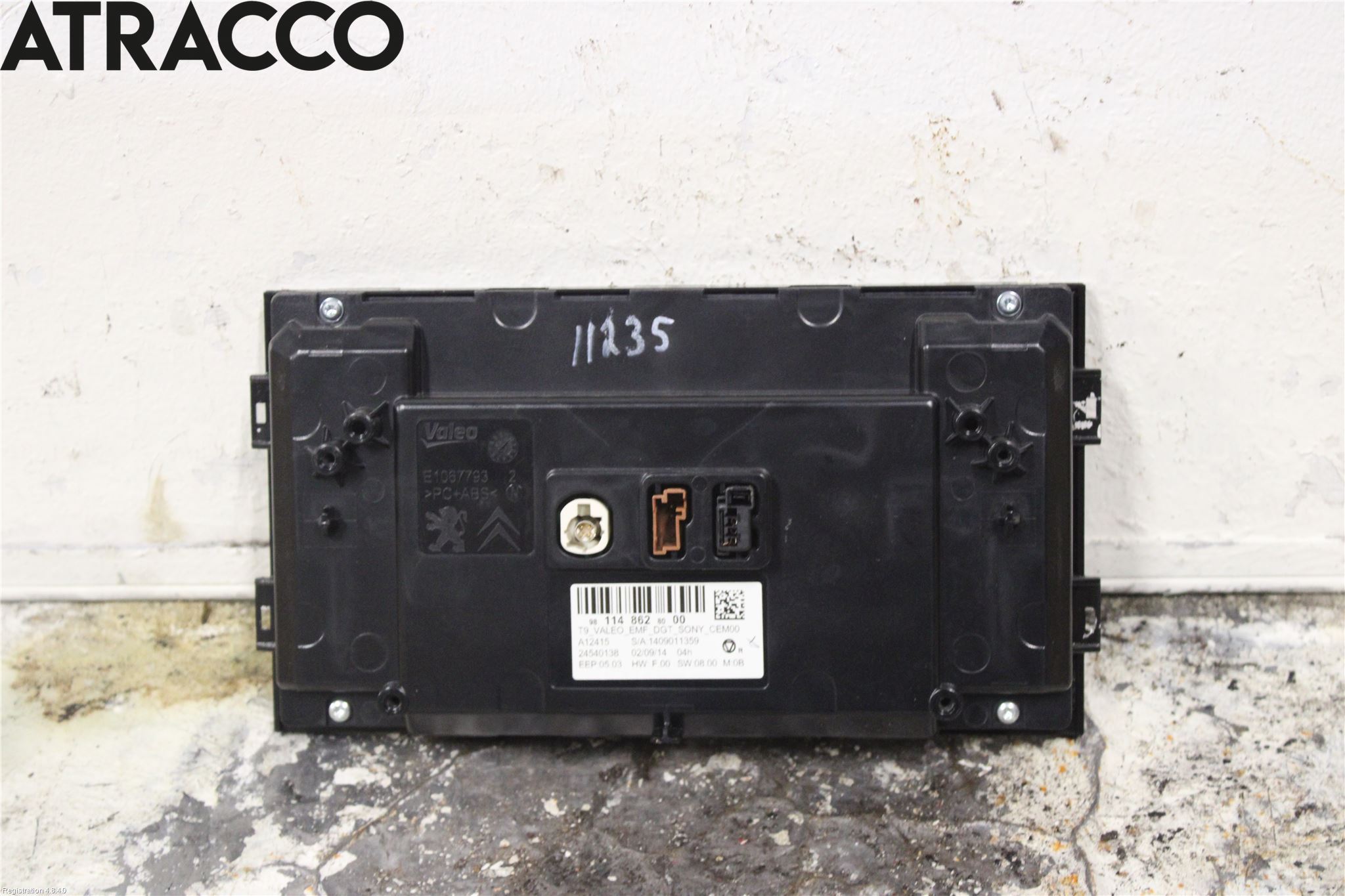 Peugeot 308 14-21 Multifunktionsdisplay