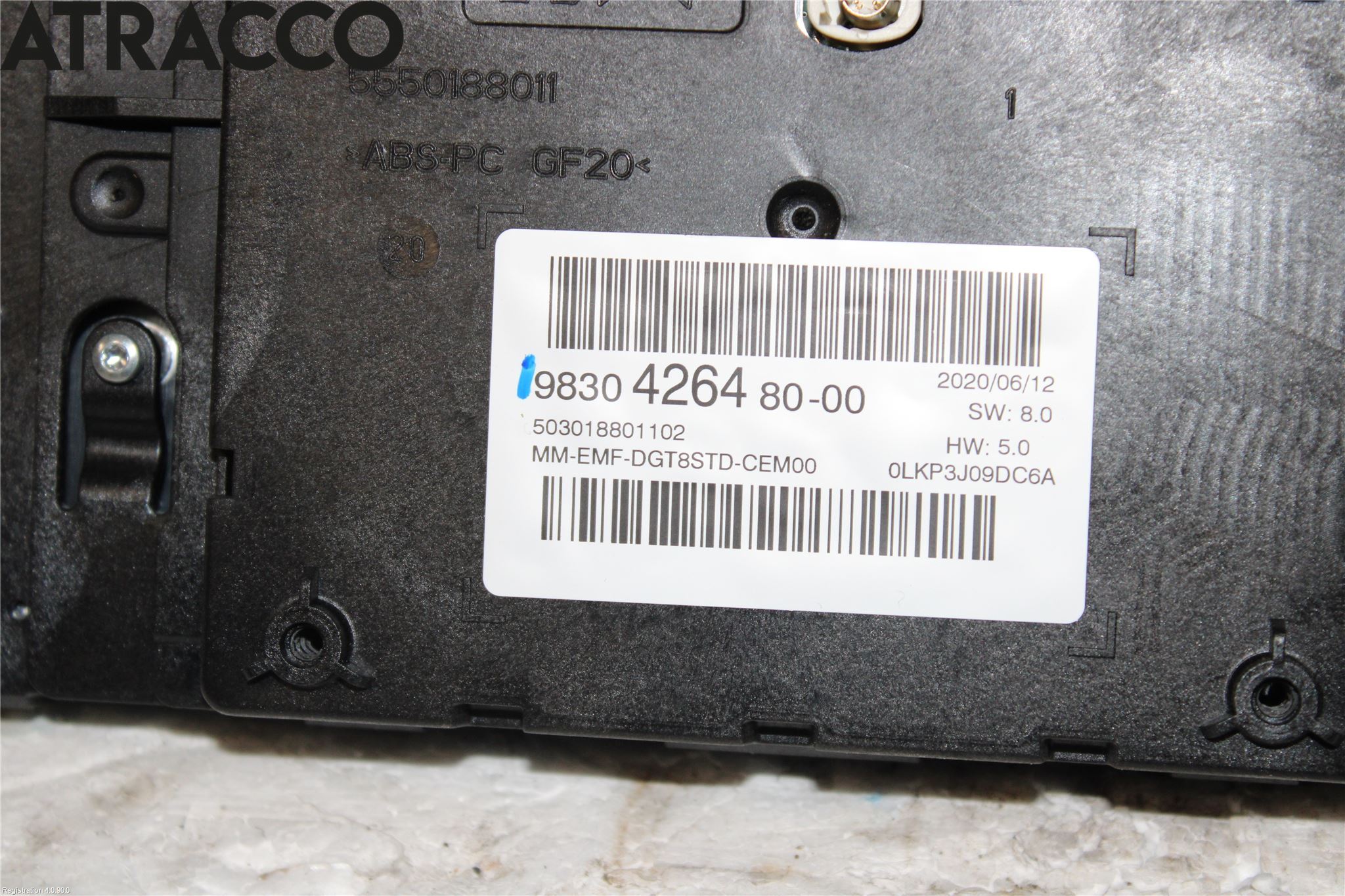 Citroen BERLINGO/E-BERLINGO 19- Instr Skjerm Dvd-Gps-Ac-Tlf