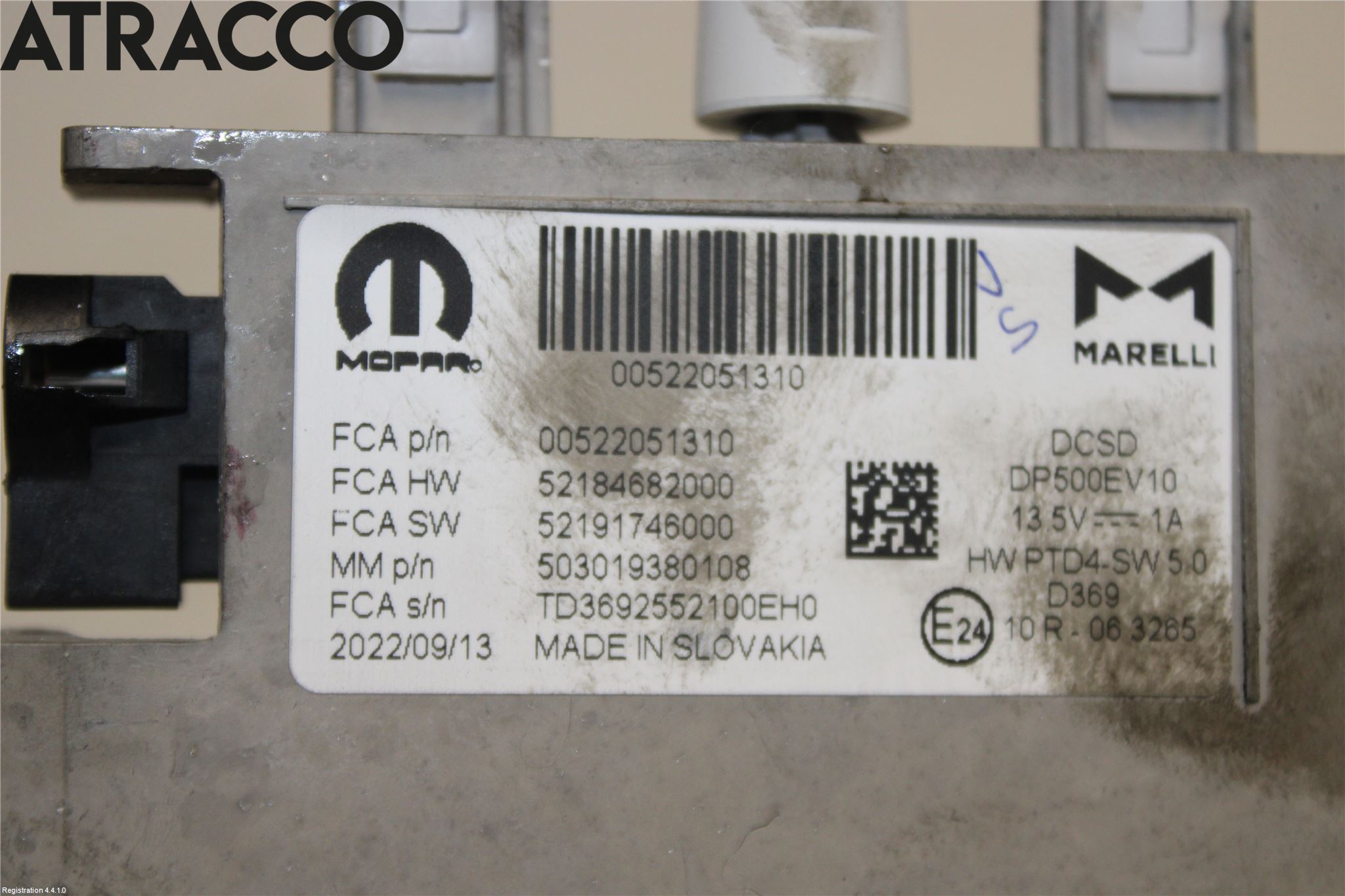 Fiat 500e 20- Instr Skjerm Dvd-Gps-Ac-Tlf