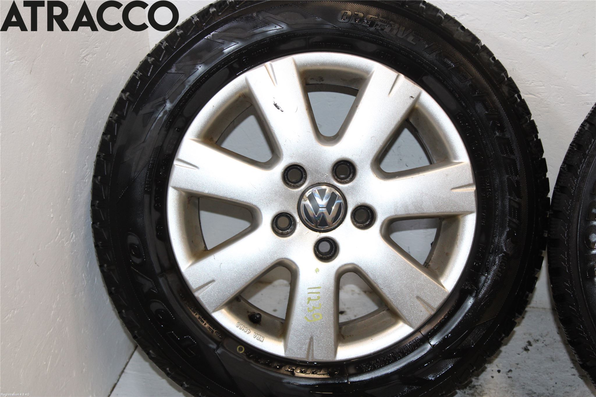 Volkswagen VW GOLF VI 09-13 Dekk Vinter På Alu Felg 4Stk