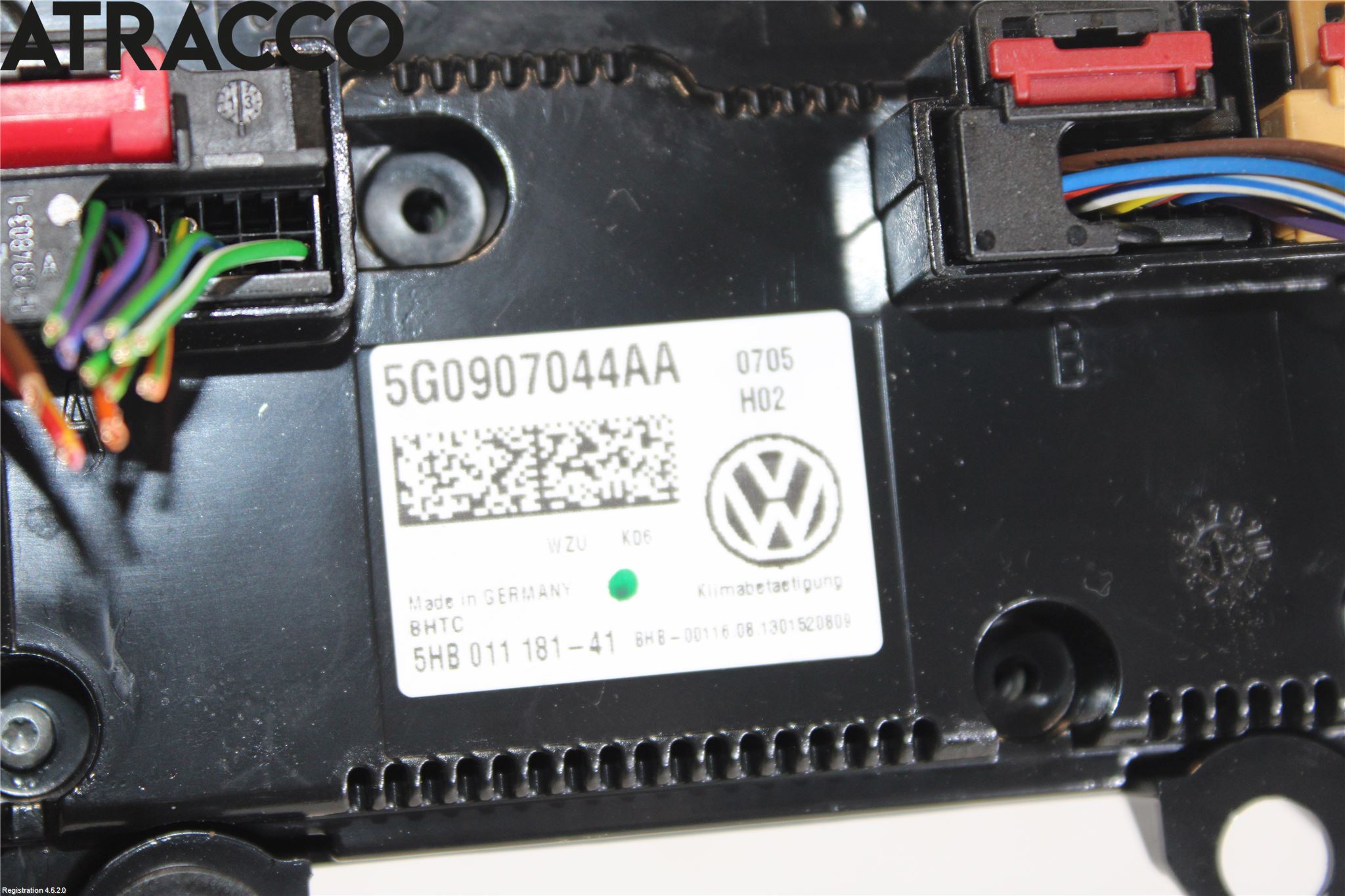 Volkswagen VW GOLF / E-GOLF VII 13-20 Varme Ac Betjening-Display