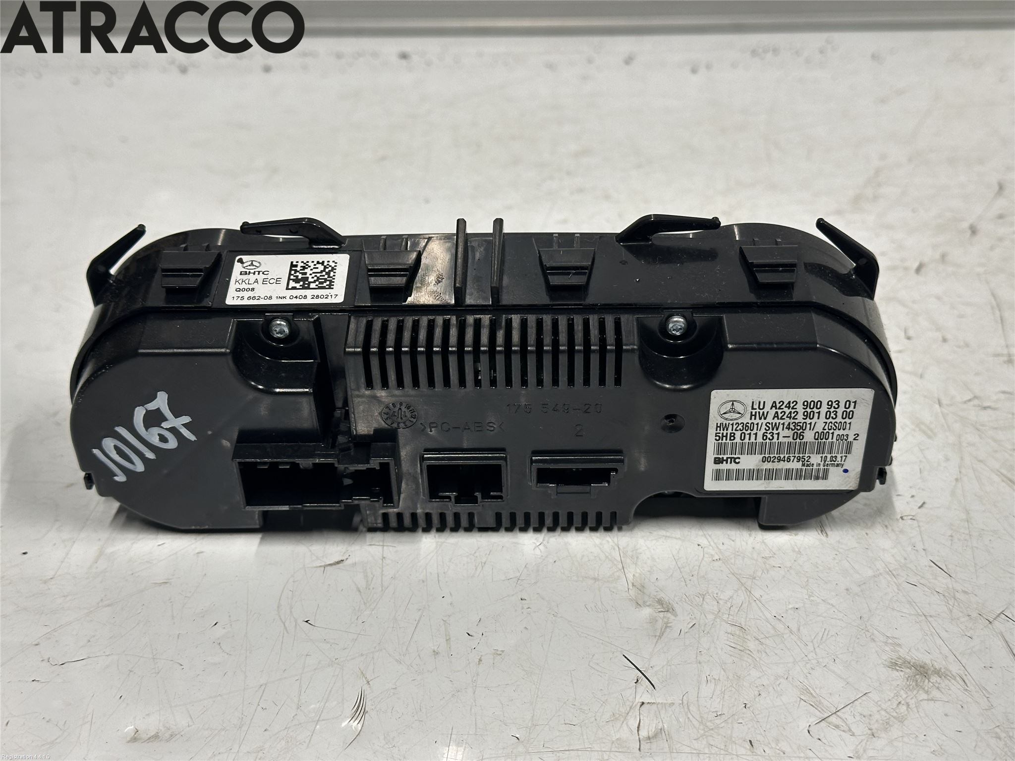 Mercedes-Benz MB B-KLASS (W246/W242) 12-19 Varme Ac Betjening-Display