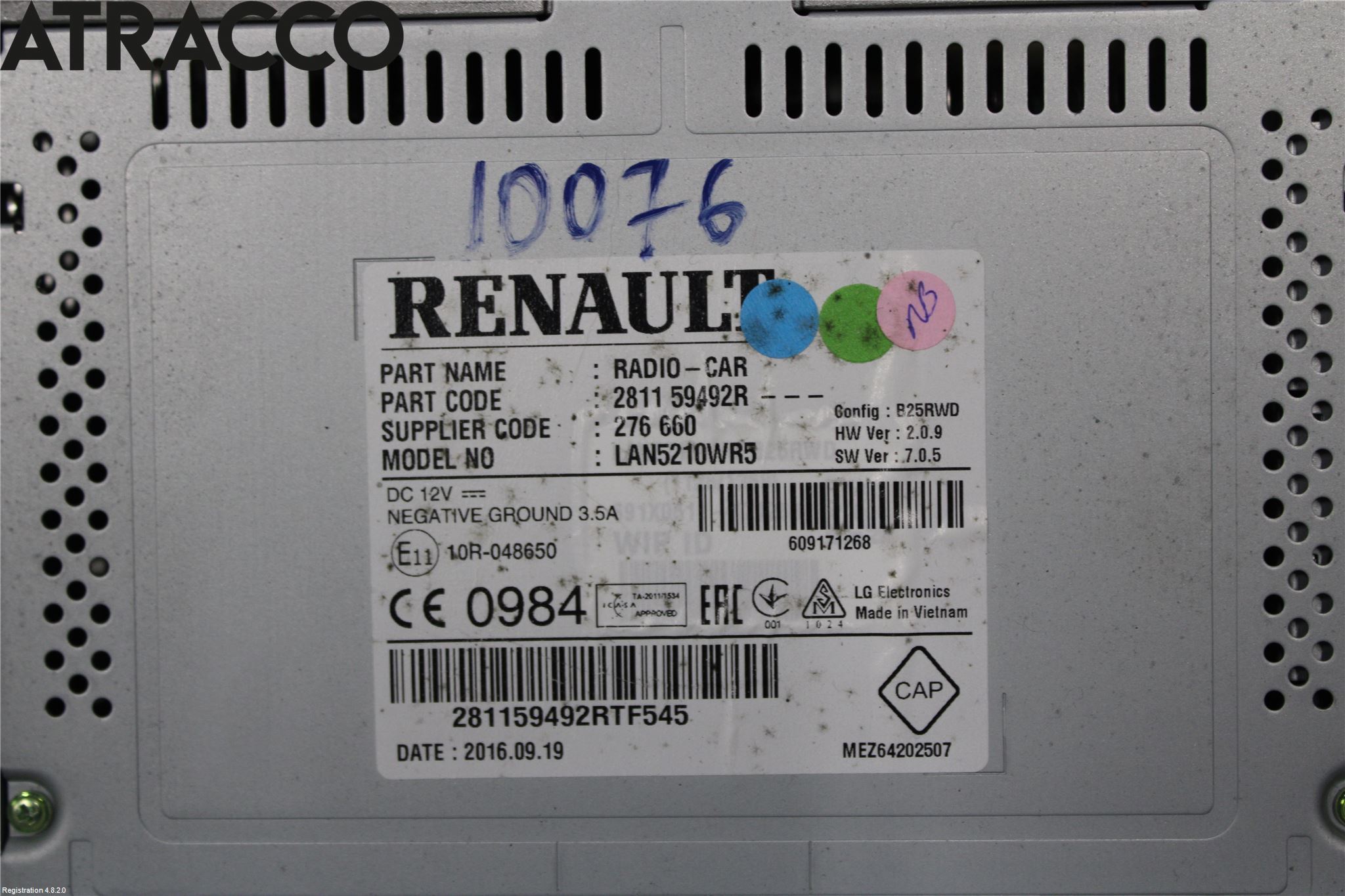 Renault ÖVRIGT/DIREKTIMP. Stereo Radio Med Cd