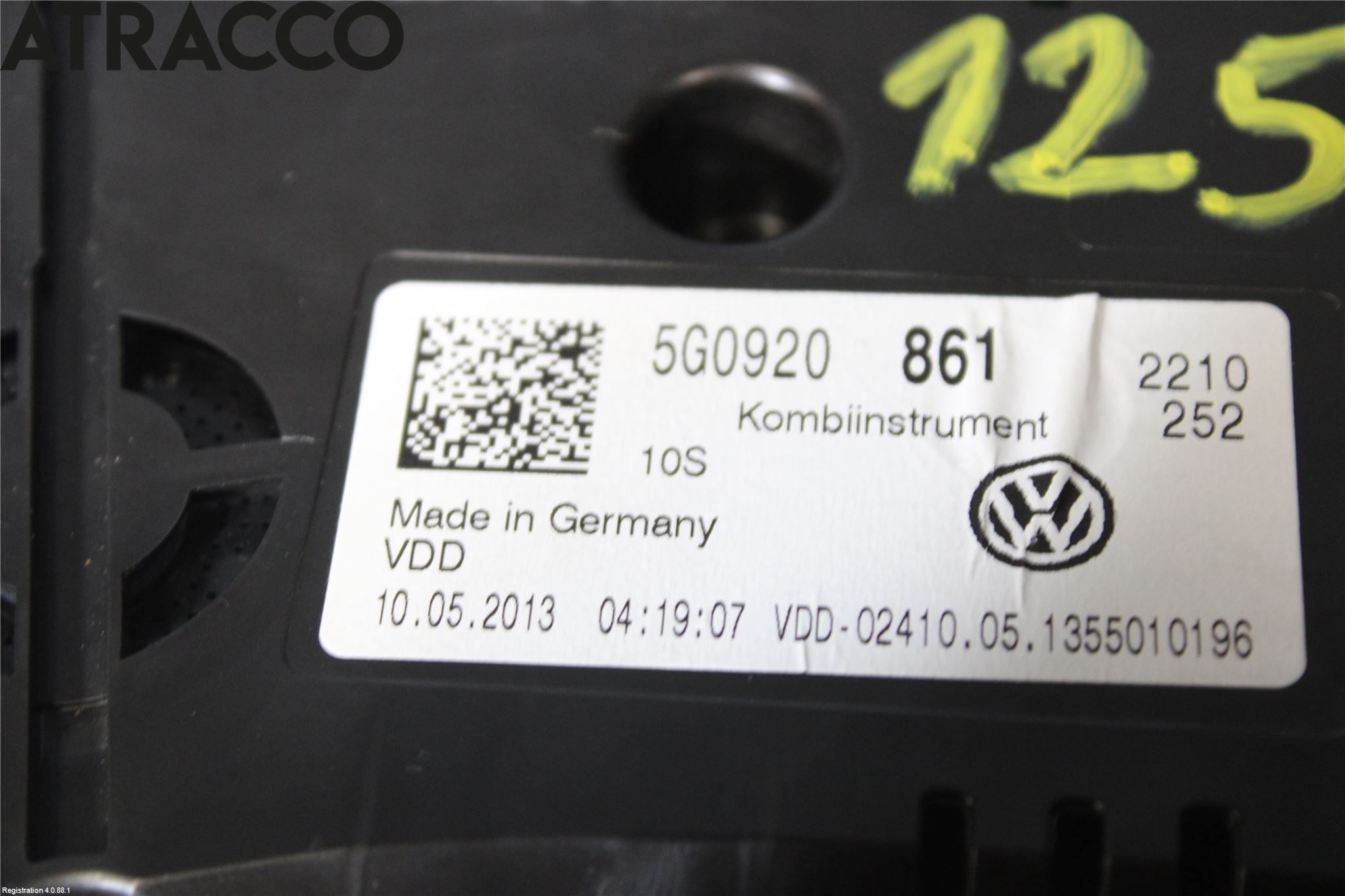 Volkswagen VW GOLF / E-GOLF VII 13-20 Instr Speedometer