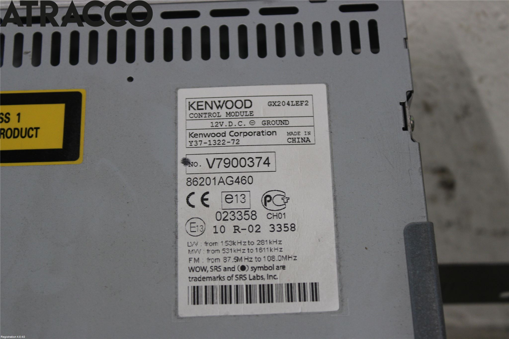 Subaru LEGACY    07-09 Stereo Radio Med Cd