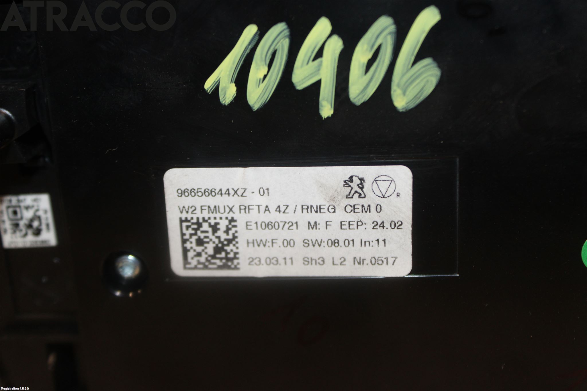 Peugeot 508 11-18 Varme Ac Betjening-Display