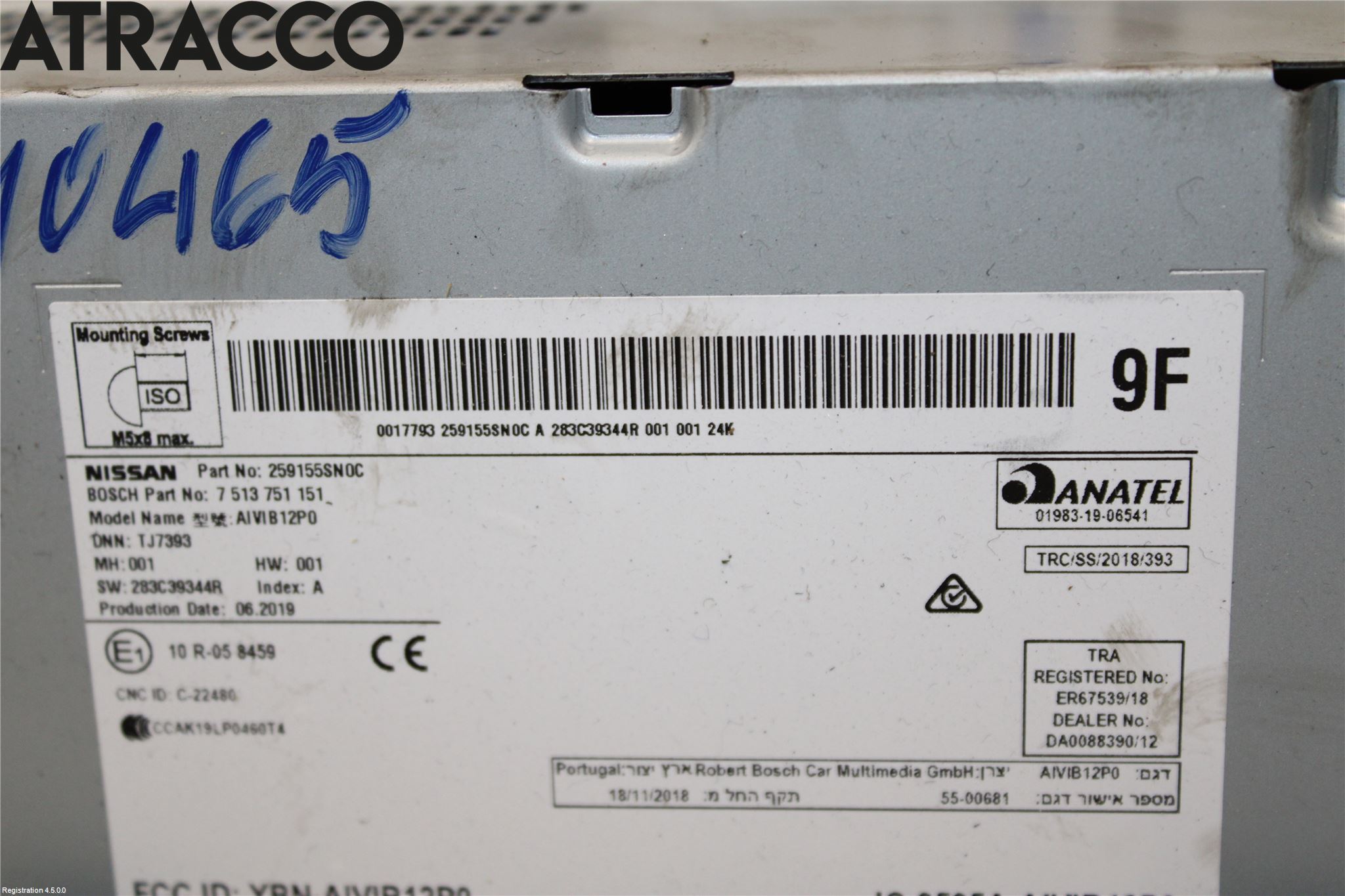 Nissan LEAF 18- Stereo Radio