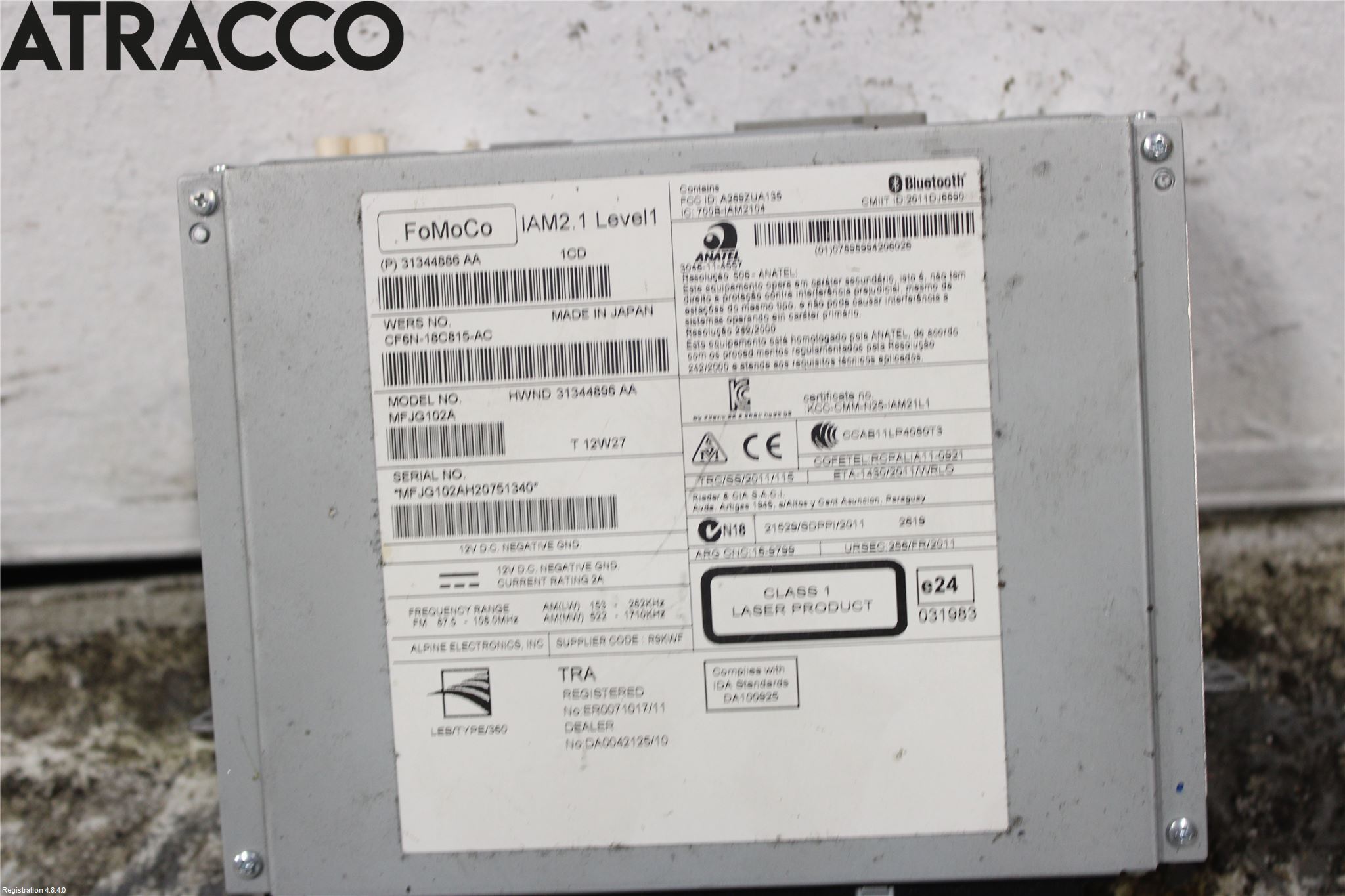 Landrover LAND ROVER RANGE ROVER EVOQUE (L538) 11-18 Stereo Radio Med Cd