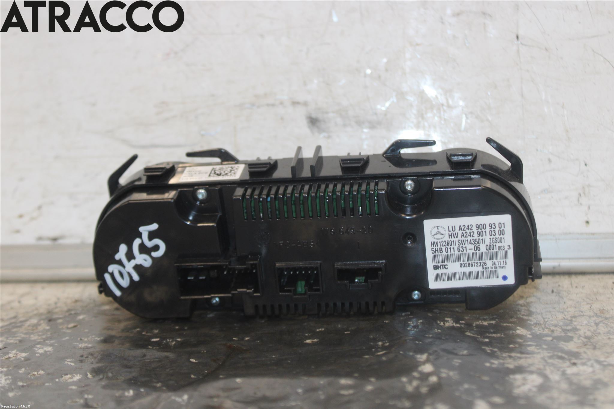 Mercedes-Benz MB B-KLASS (W246/W242) 12-19 Varme Ac Betjening-Display