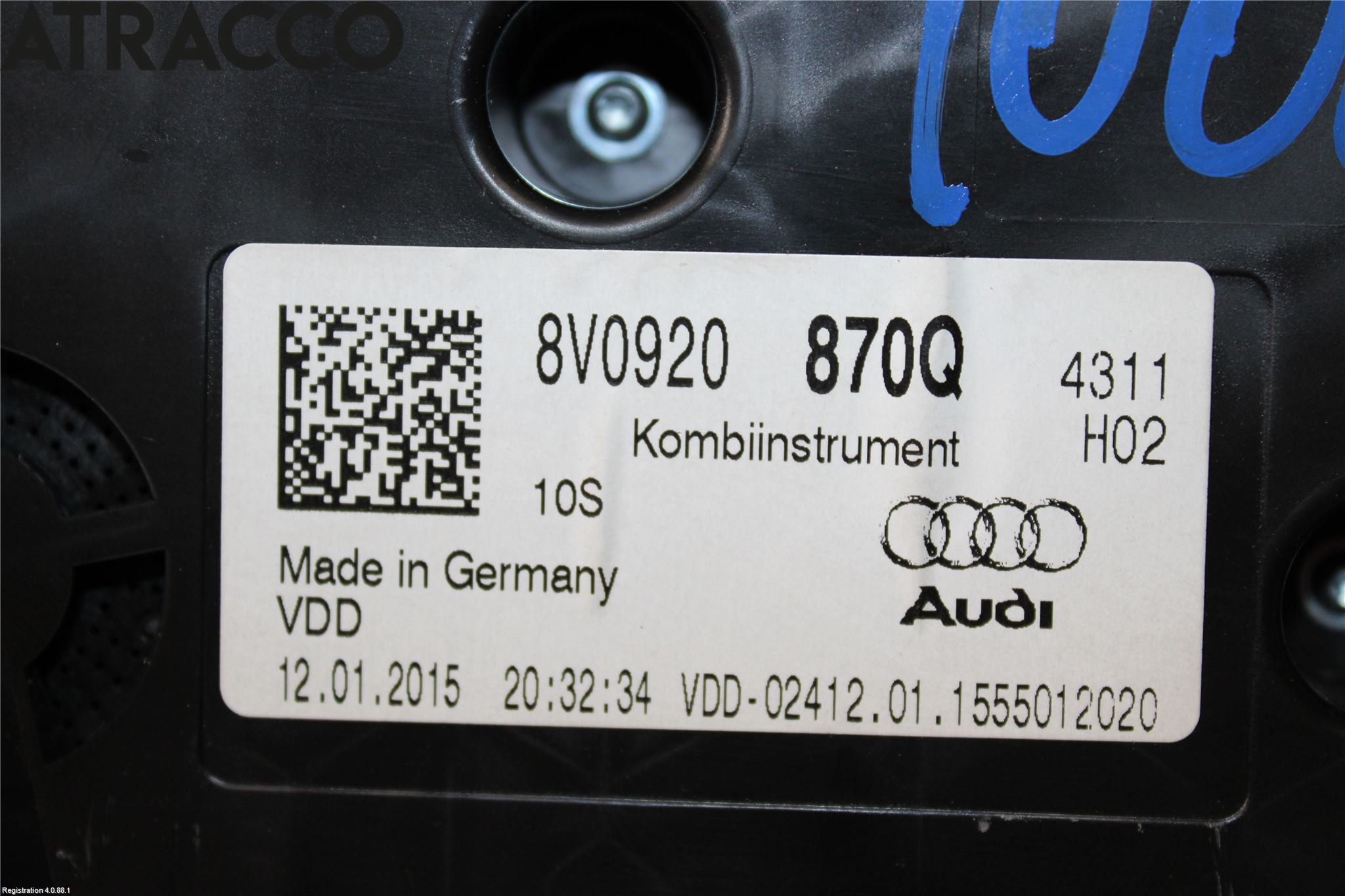 Audi A3/S3 05-13 Instr Speedometer