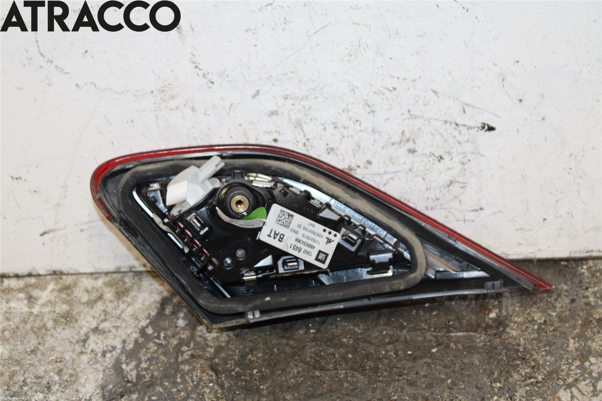 Opel CORSA E 15-19 Baklykt Venstre  På Luke(Indre