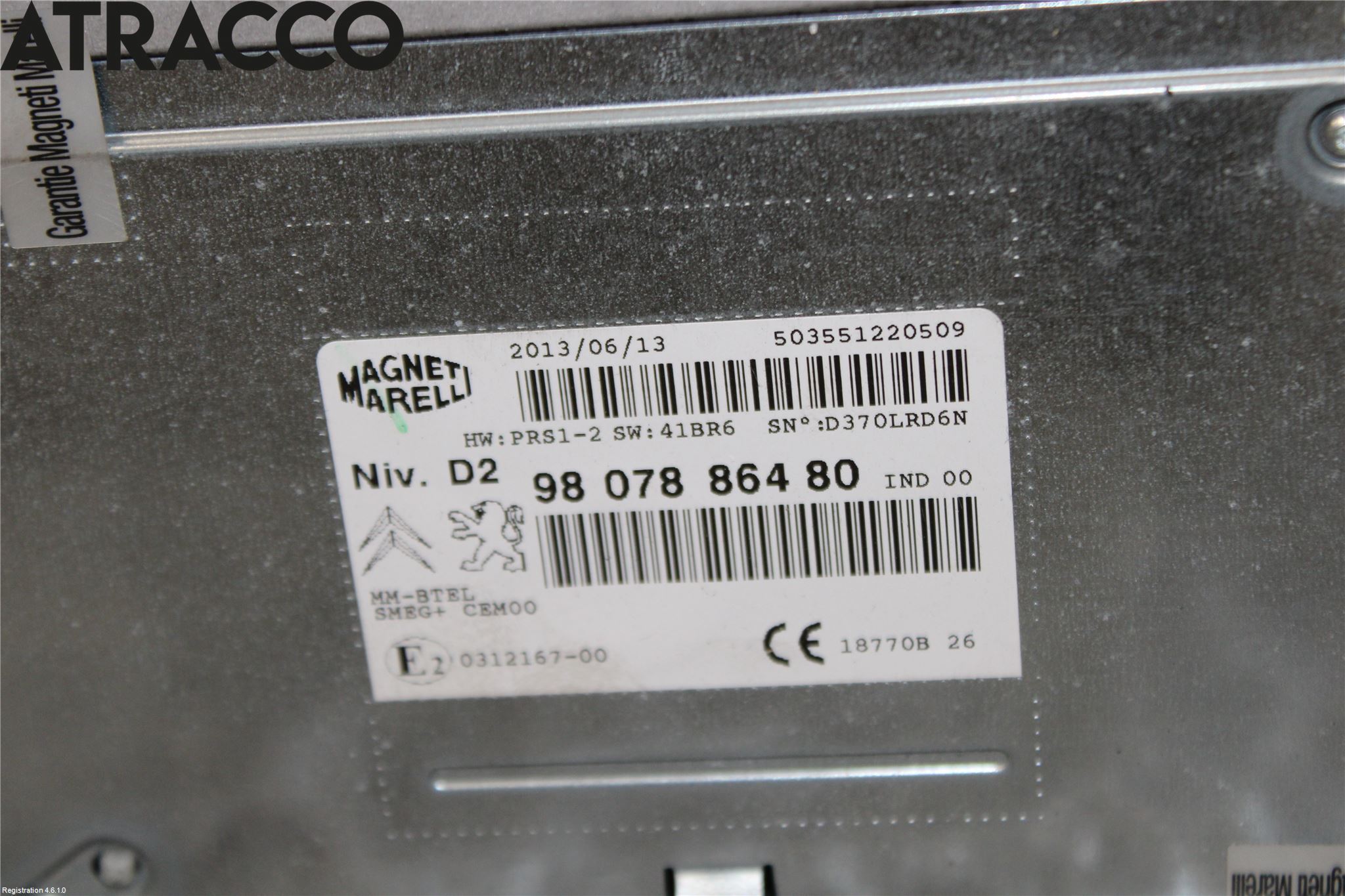 Citroen C4 PICASSO 14-18 Stereo Radio Med Cd