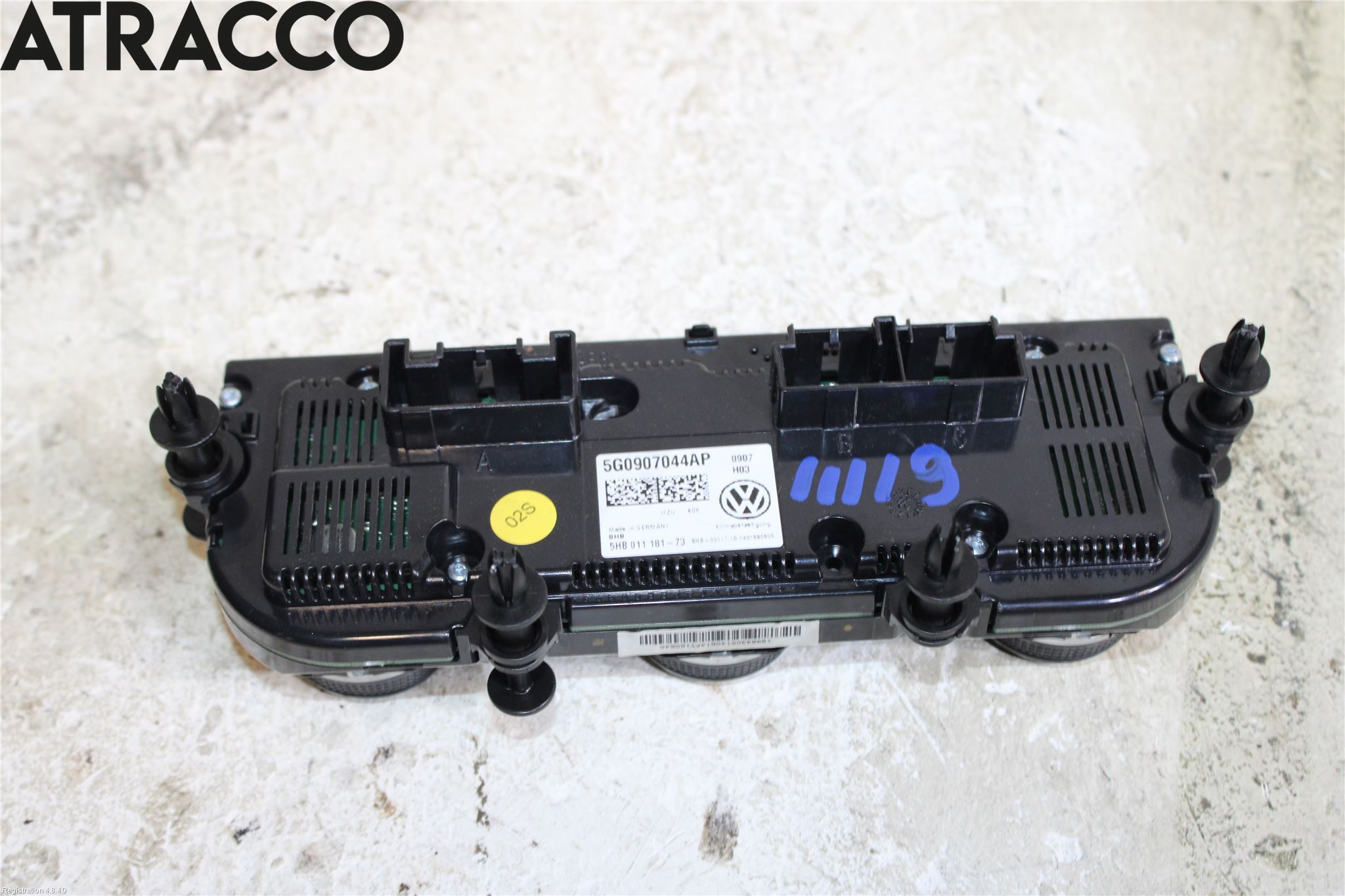 Volkswagen VW GOLF / E-GOLF VII 13-20 Varme Ac Betjening-Display