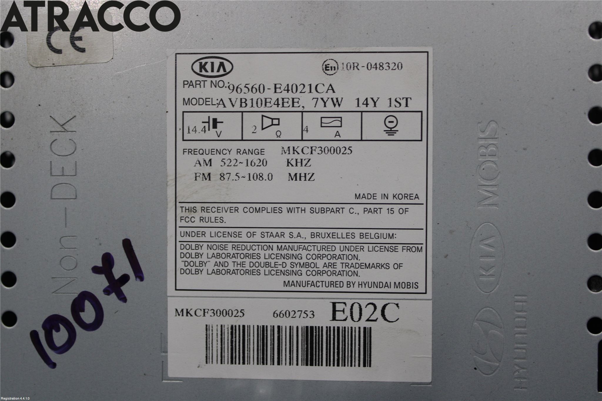 Kia SOUL 09- Instr Skjerm Dvd-Gps-Ac-Tlf