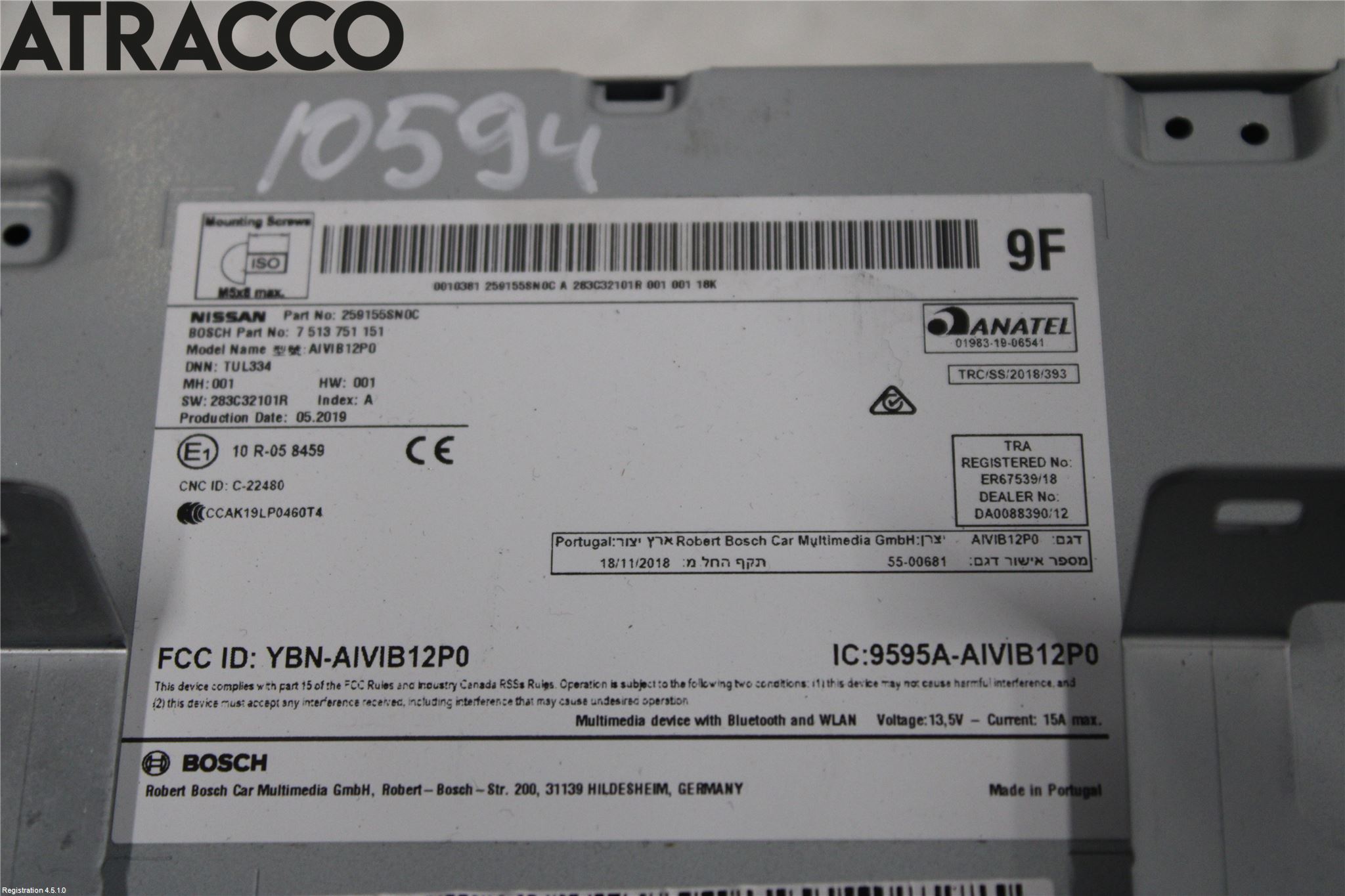 Nissan LEAF 18- Stereo Radio