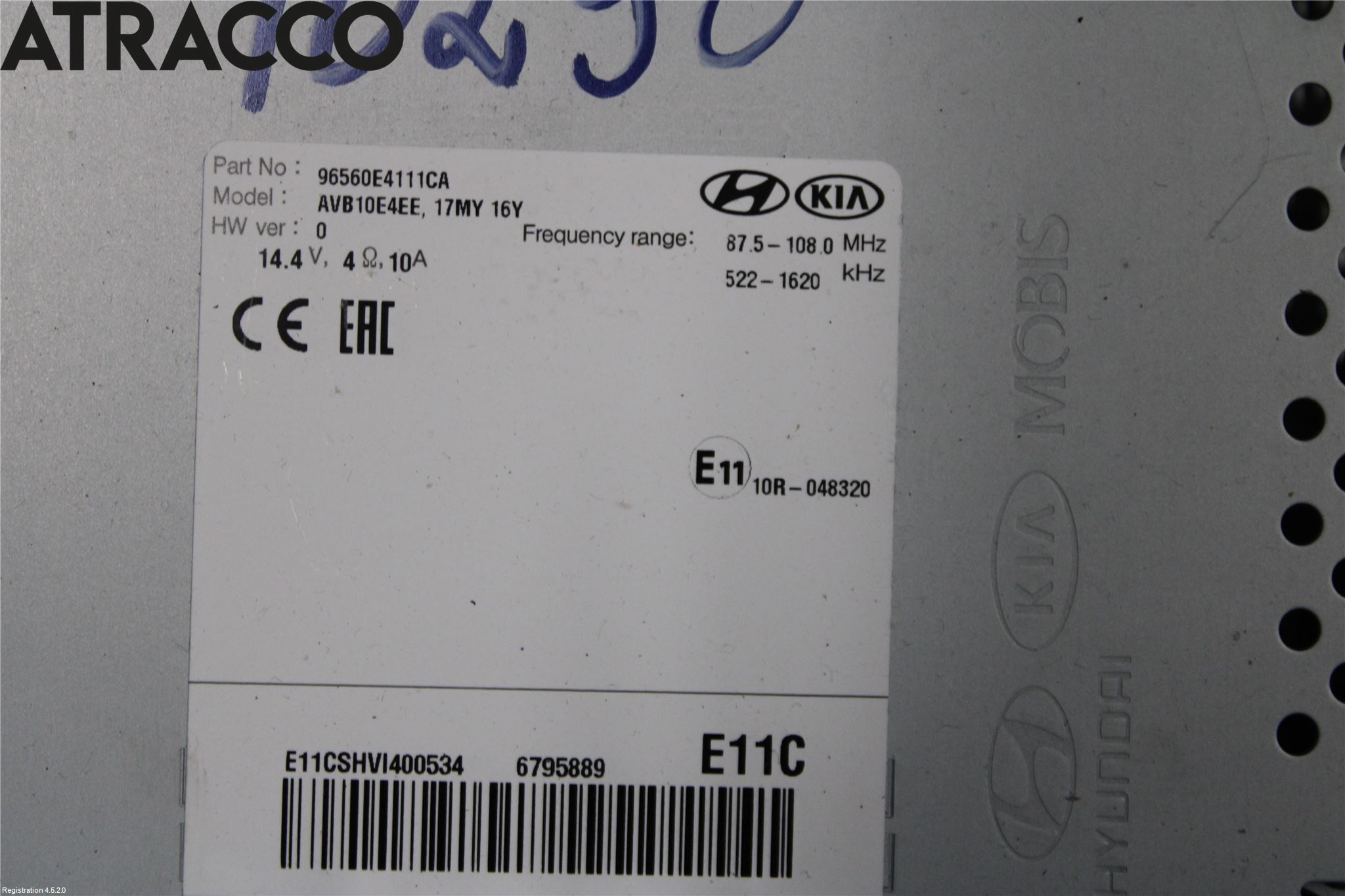 Kia SOUL 09- Stereo Radio