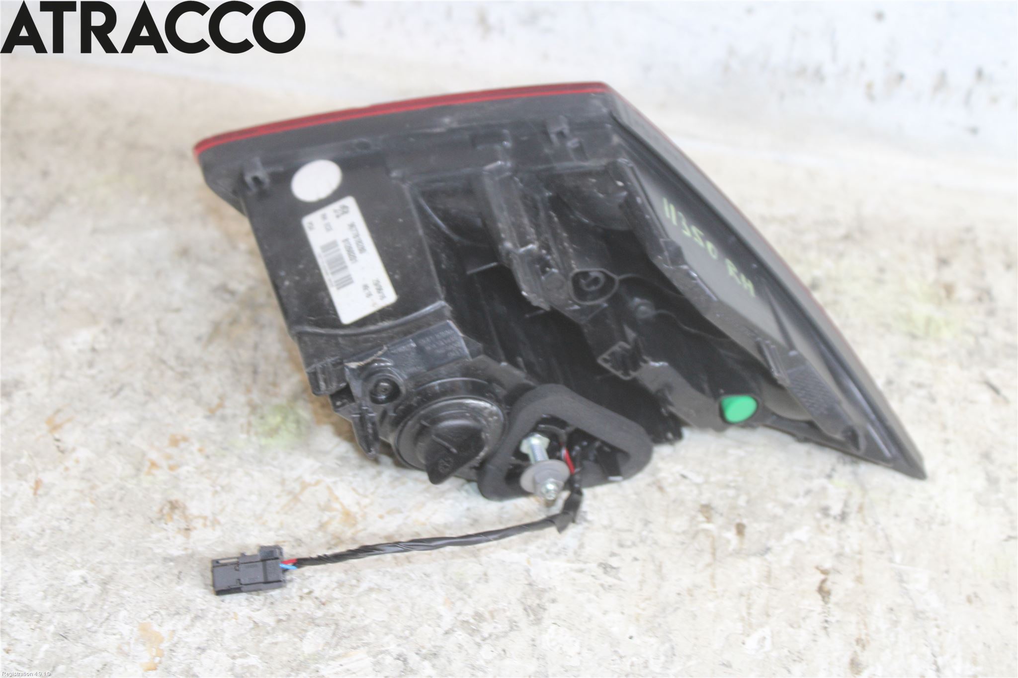 Peugeot 308 14-21 Baklykt Høyre  På Luke(Indre)