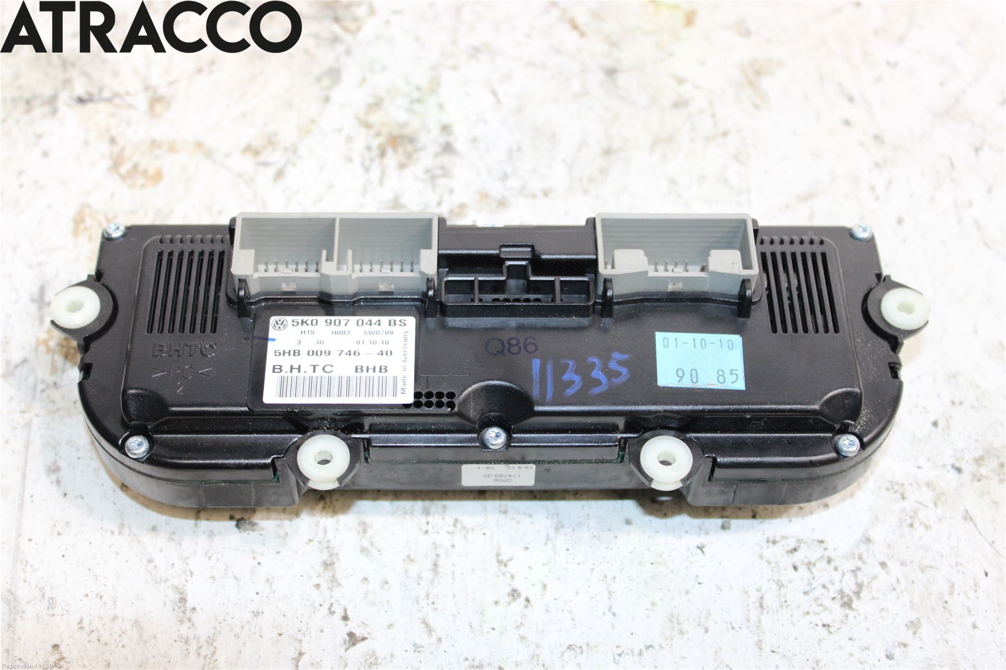 Volkswagen VW GOLF VI 09-13 Varme Ac Betjening-Display