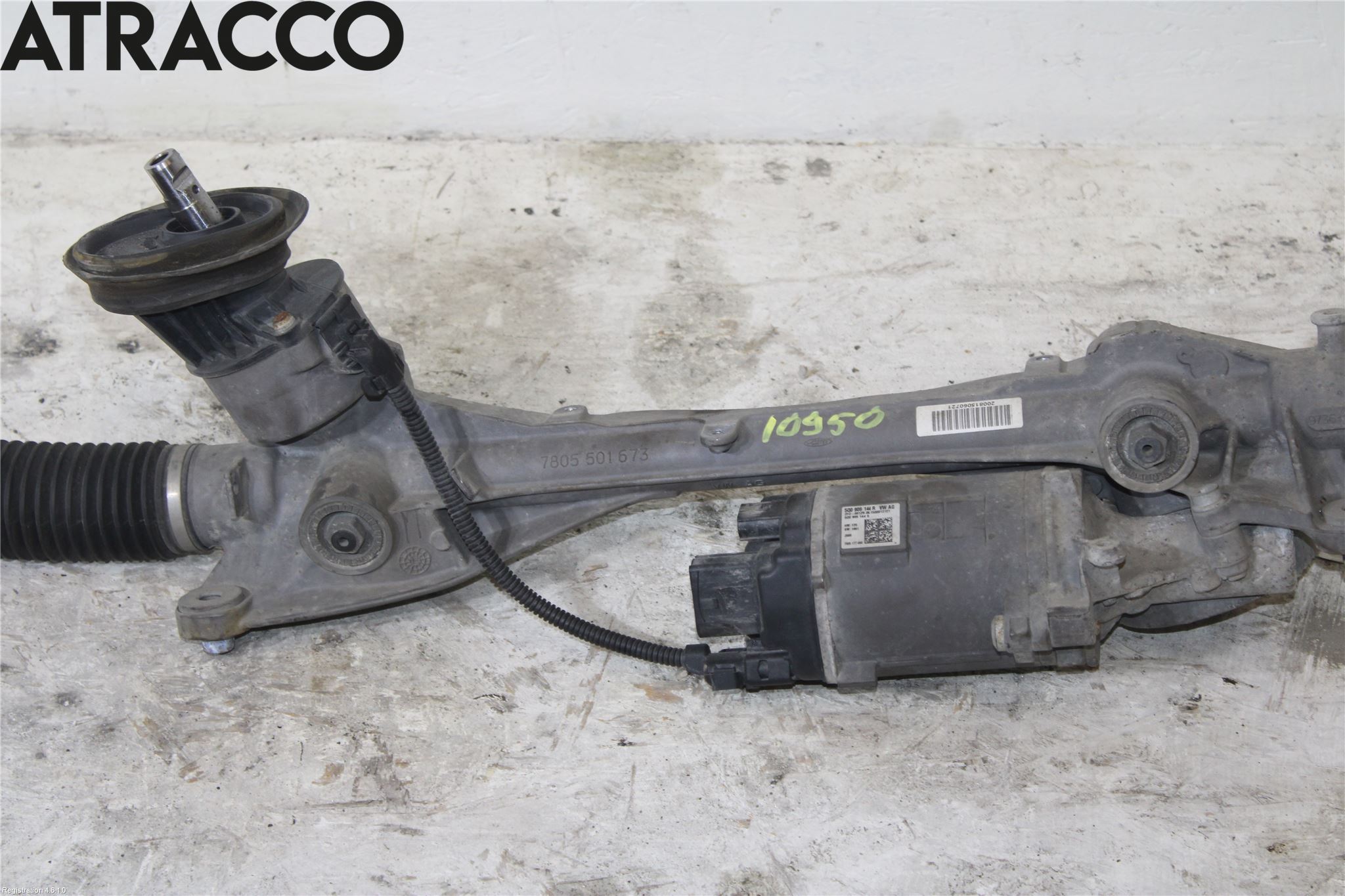 Volkswagen VW GOLF / E-GOLF VII 13-20 Servo Snekke - Tannstang