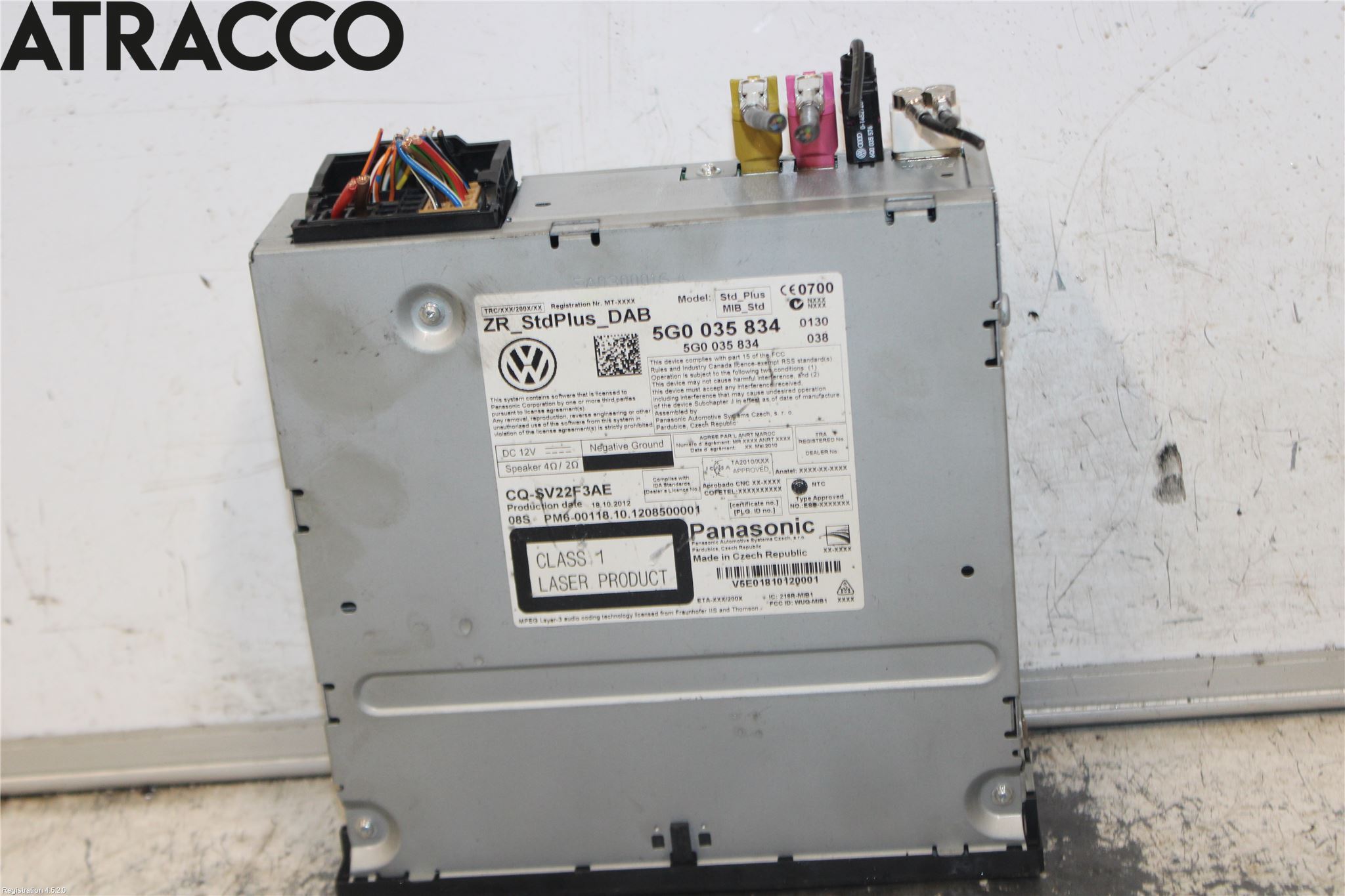 Volkswagen VW GOLF / E-GOLF VII 13-20 Stereo Radio Med Cd