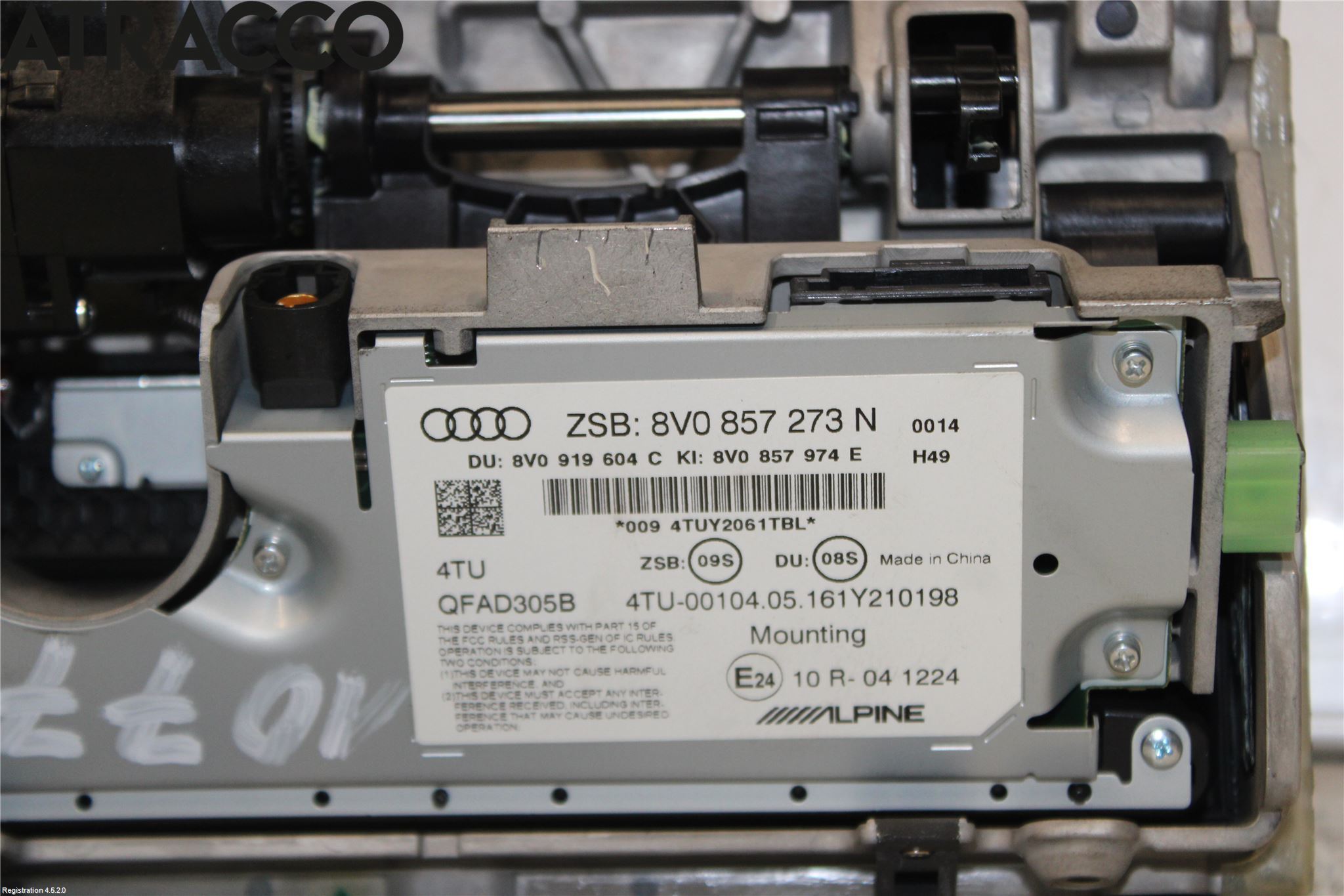 Audi A3/S3 8V 13-20 Instr Skjerm Dvd-Gps-Ac-Tlf