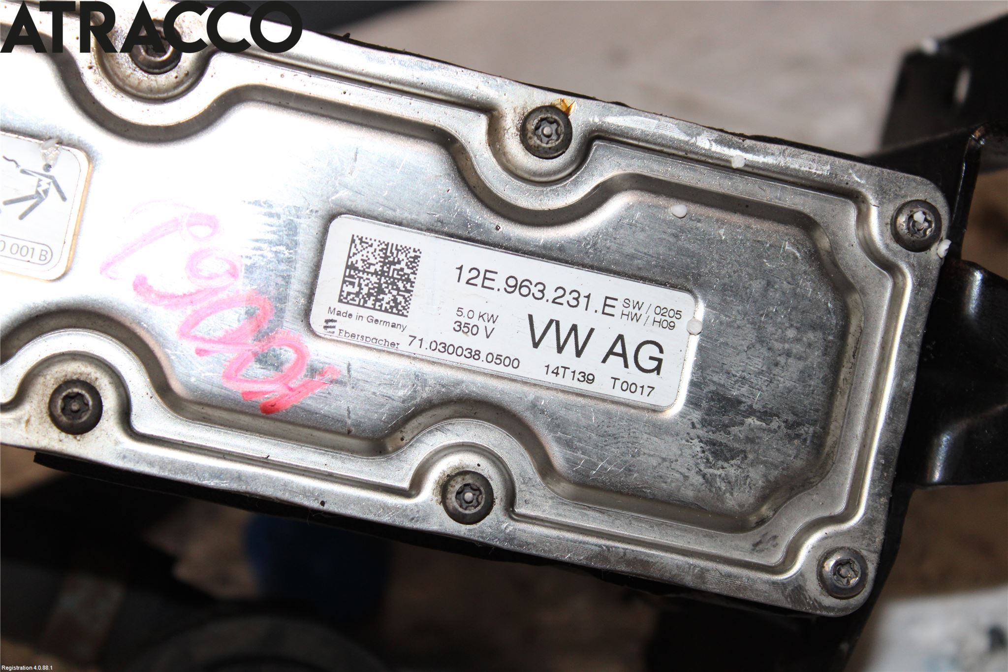 Volkswagen VW UP! / E-UP! Motorvarmer Elektrisk