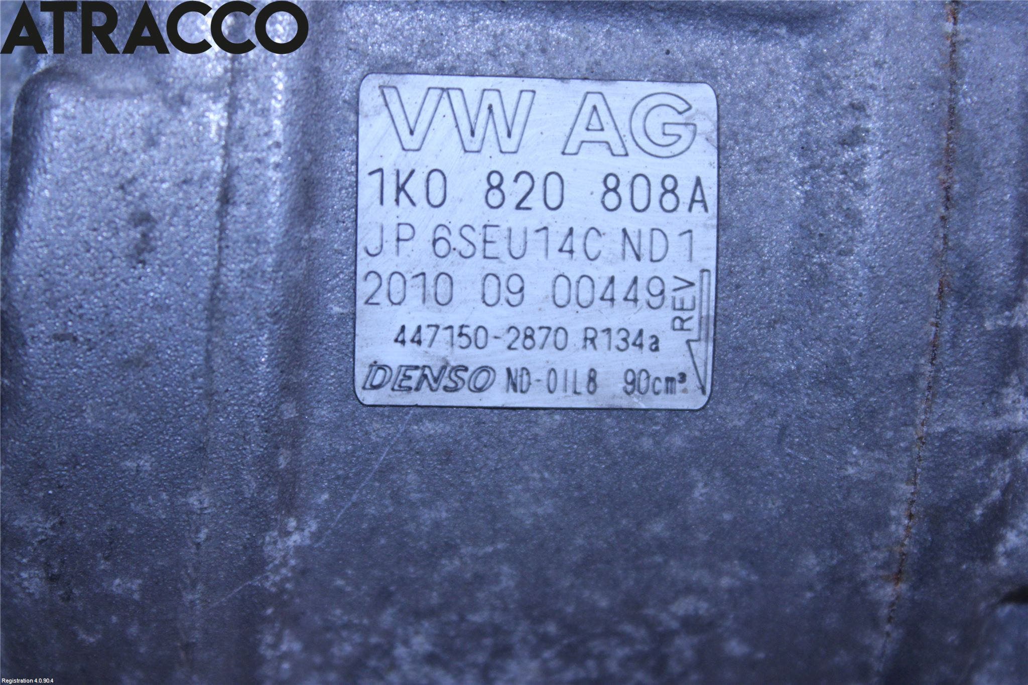 Audi A3/S3 05-13 Varme Ac Kompressor