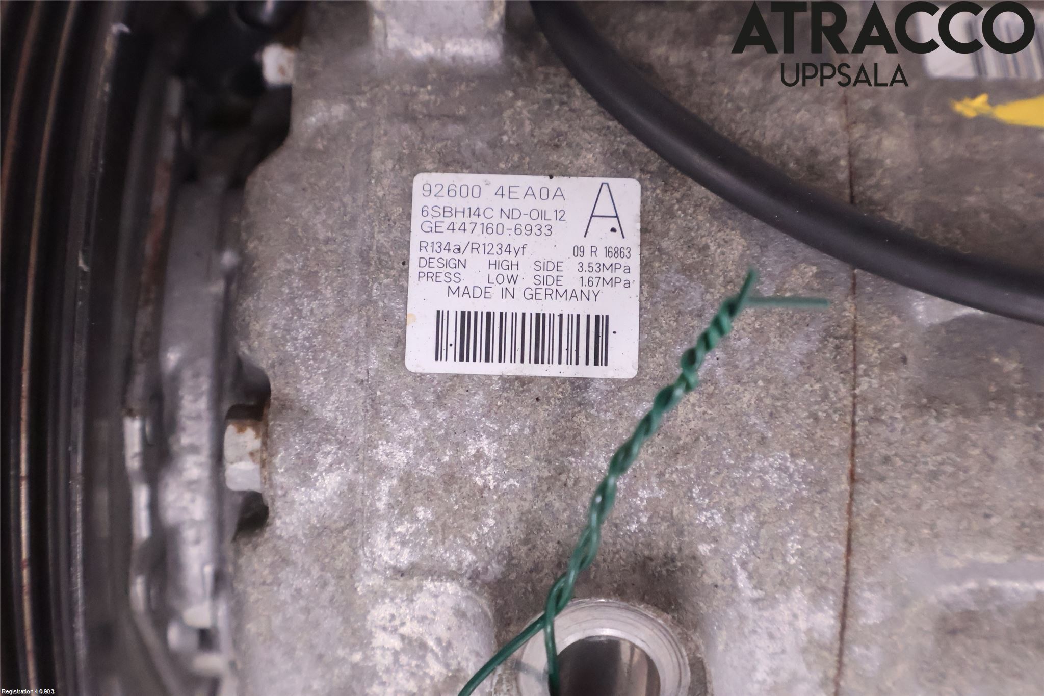 Nissan QASHQAI 14-17 Varme Ac Kompressor