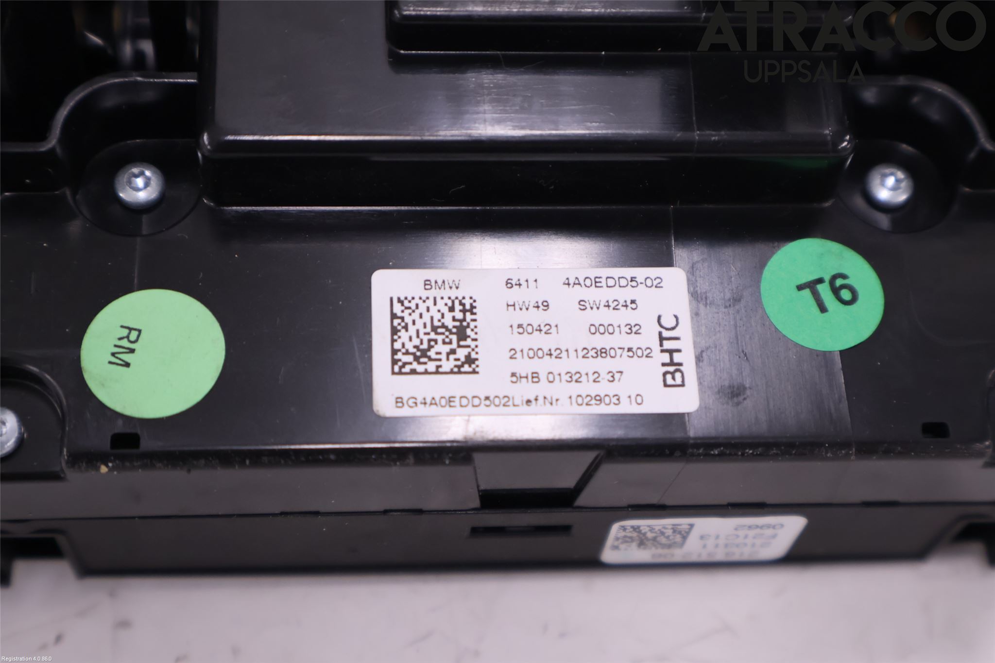 BMW 3 G20/G21/G80/G81 19- Varme Ac Betjening-Display