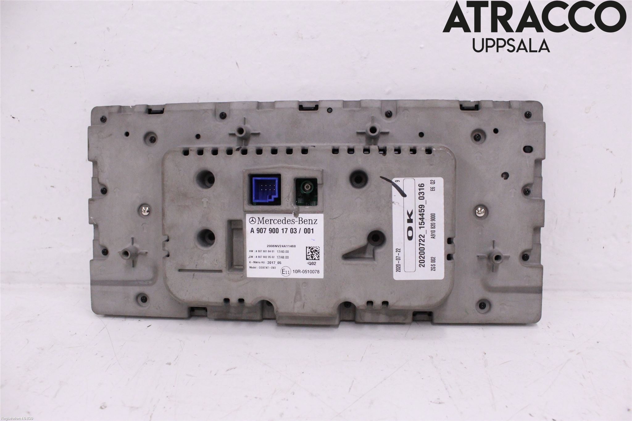 Mercedes-Benz MB SPRINTER (W907/W910) 19- Instr Skjerm Dvd-Gps-Ac-Tlf
