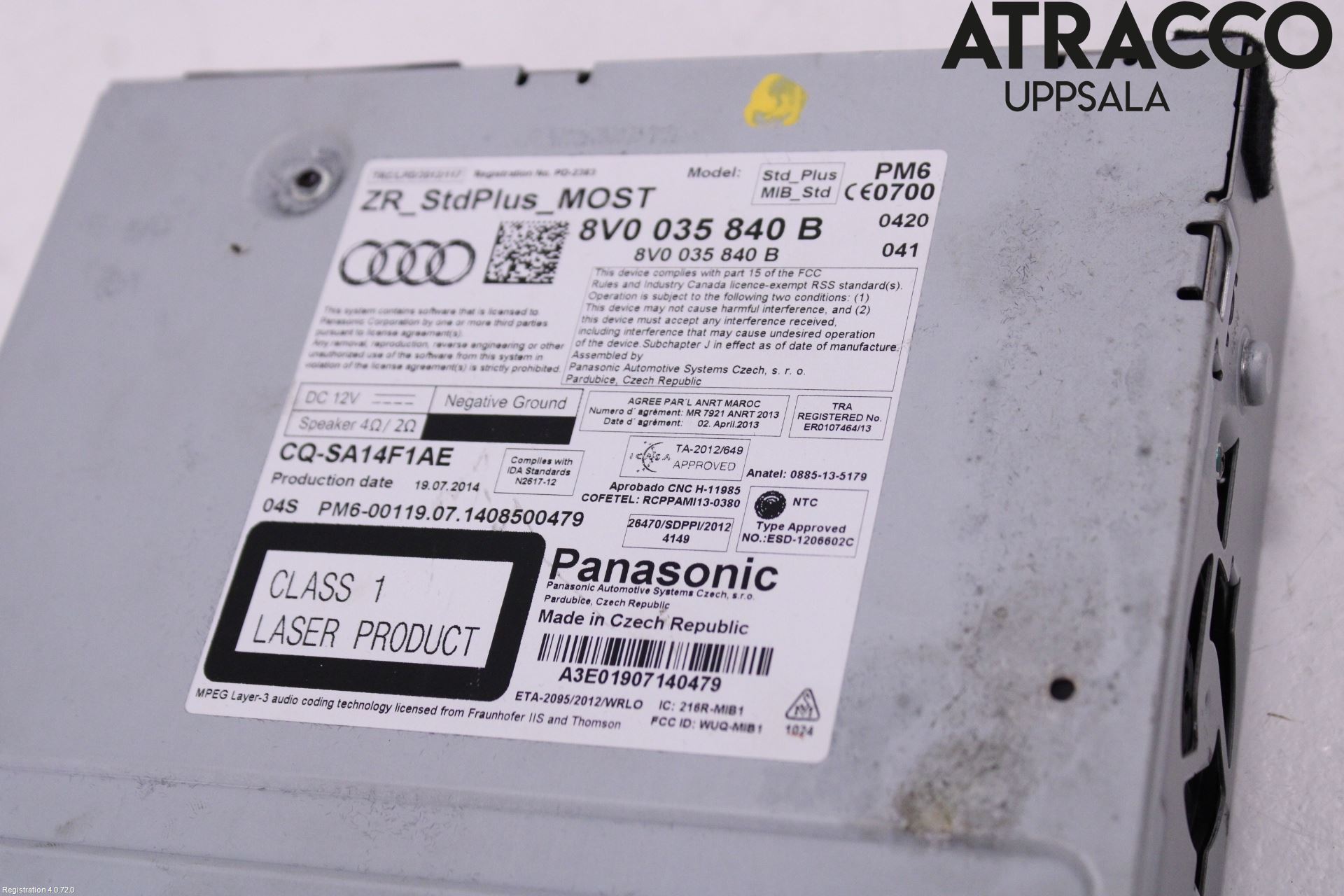 Audi A3/S3 8V 13-20 Stereo Radio Med Cd