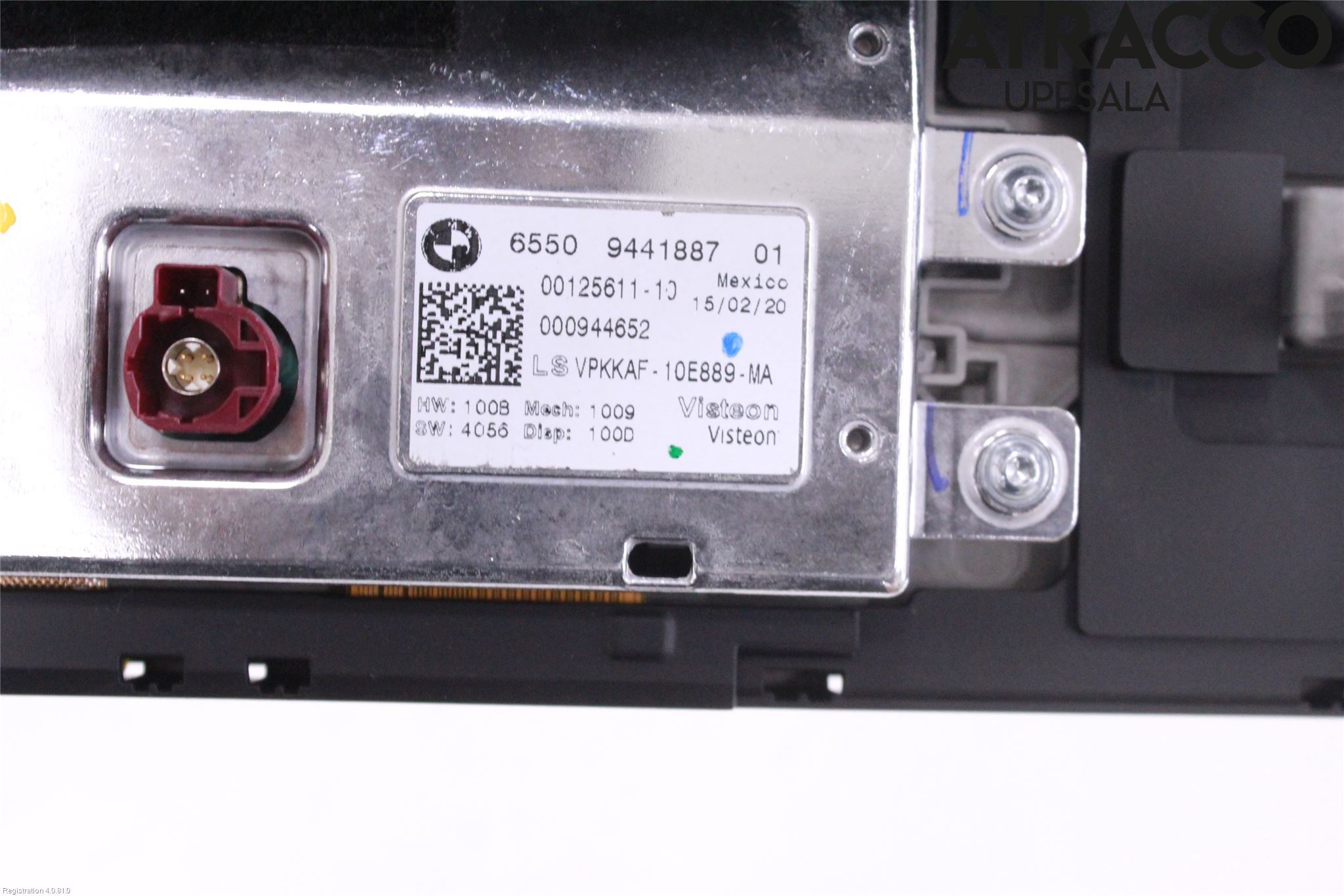 BMW 3 G20/G21/G80/G81 19- Instr Skjerm Dvd-Gps-Ac-Tlf