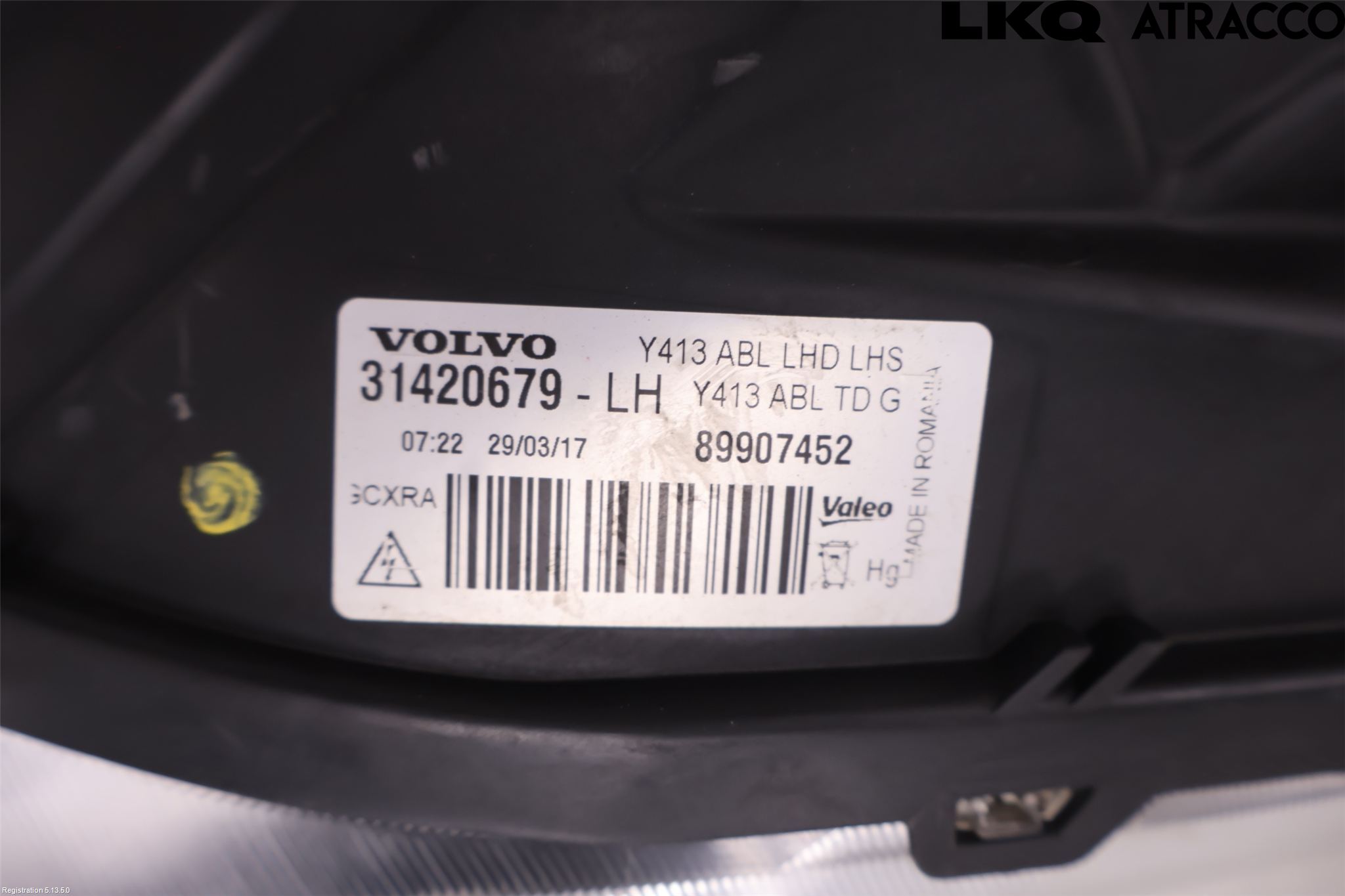Volvo XC60 09-13 Frontlykt Venstre