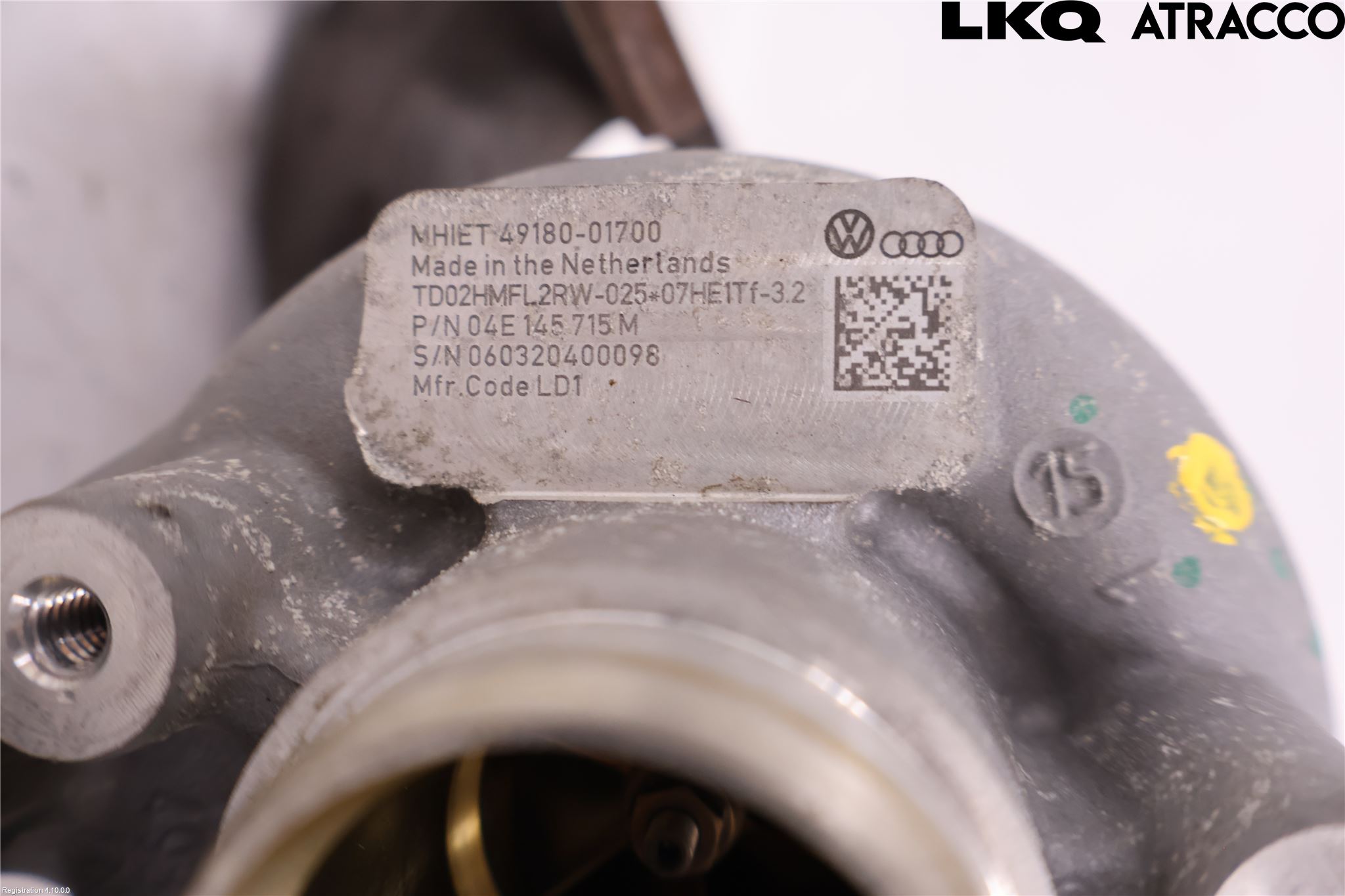 Volkswagen VW GOLF / E-GOLF VII 13-20 Turboaggregat