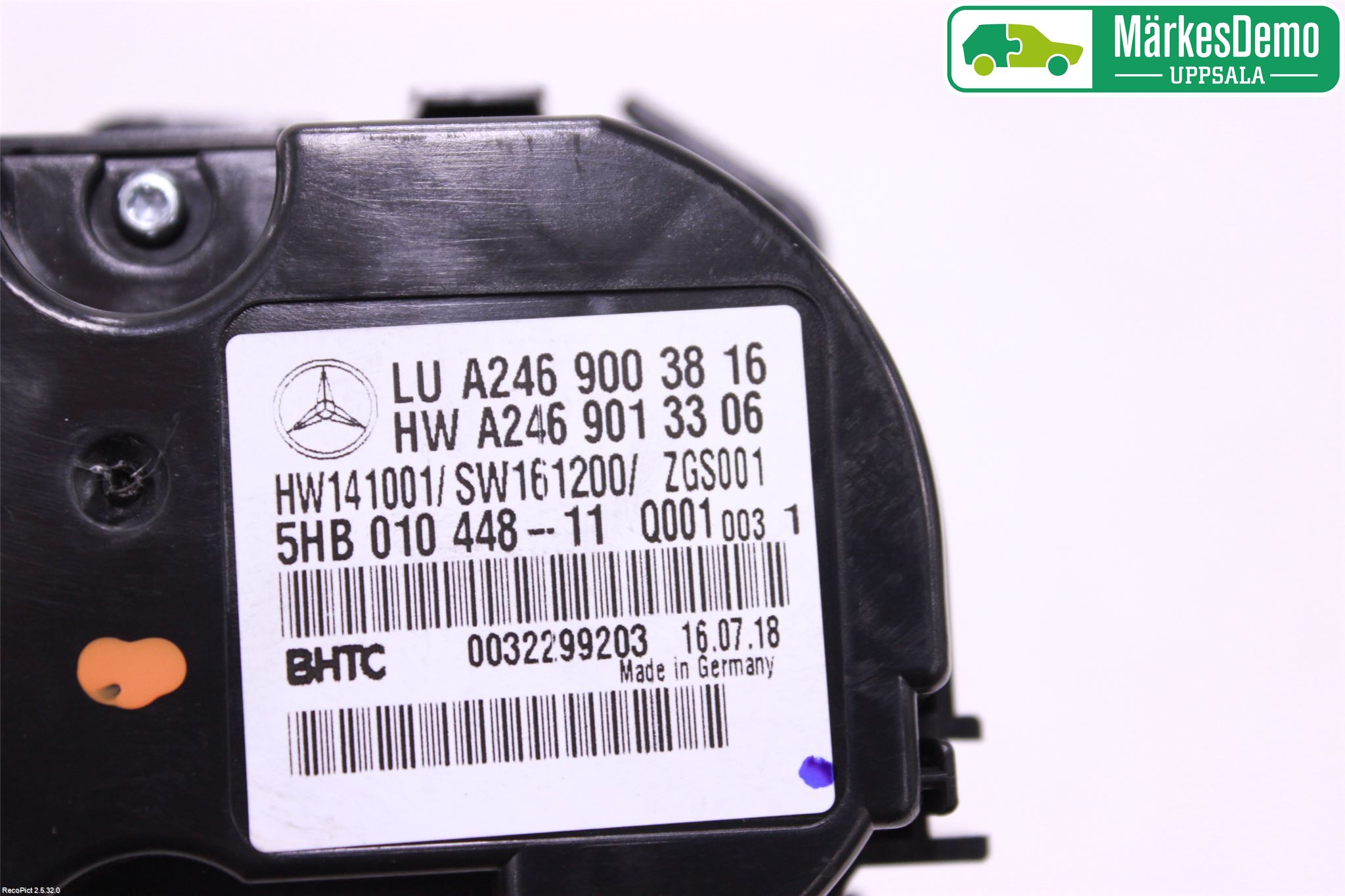 Mercedes-Benz MB CLA-KLASS (C117/X117) 13-19 Varme Ac Betjening-Display