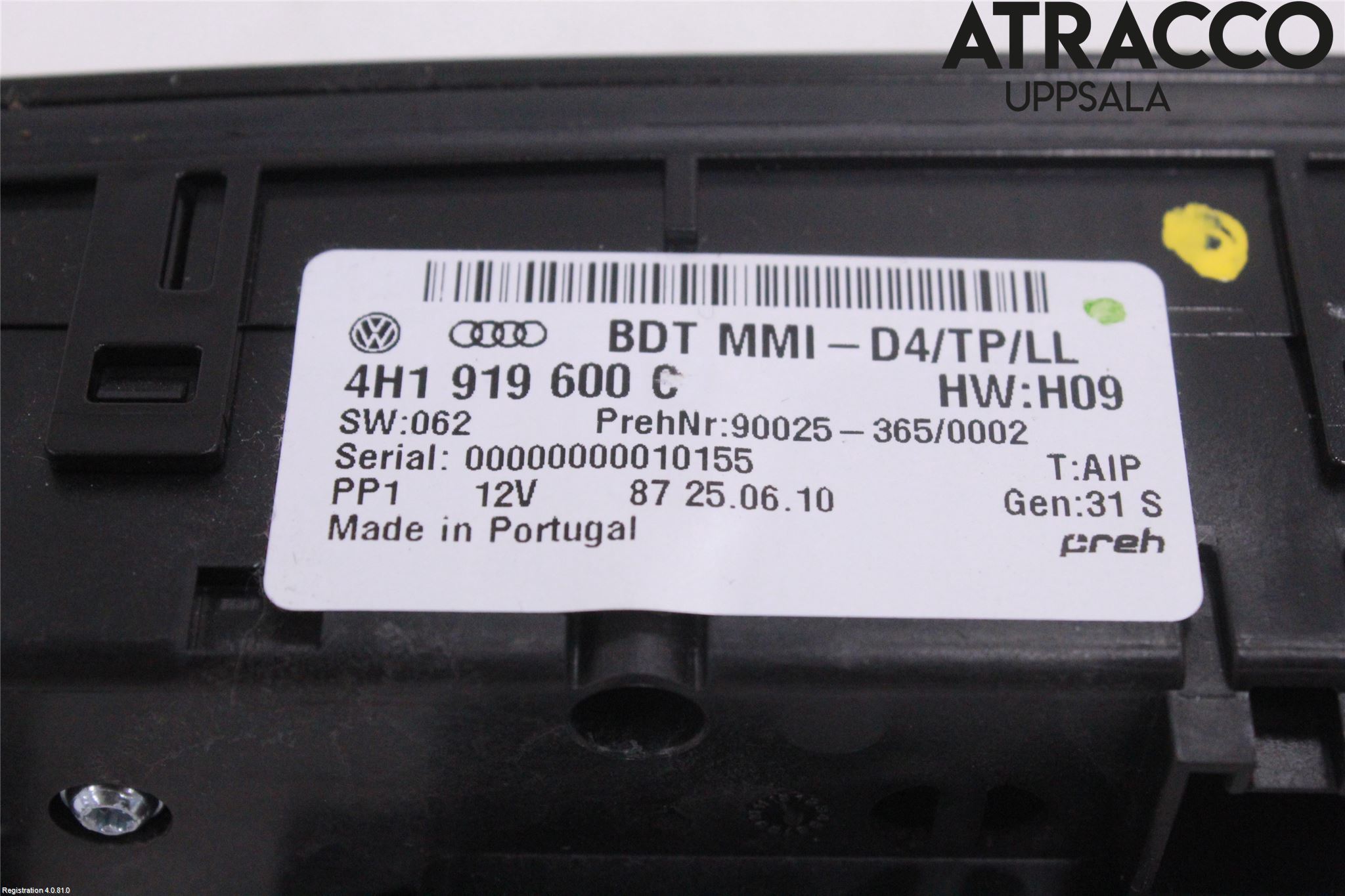 Audi A8/S8 4H 10-17 Bryter Multifunksjon